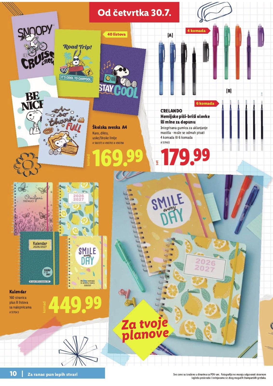 Lidl katalog akcija strana 10 – važi od 30.7. do 30.8.2026.