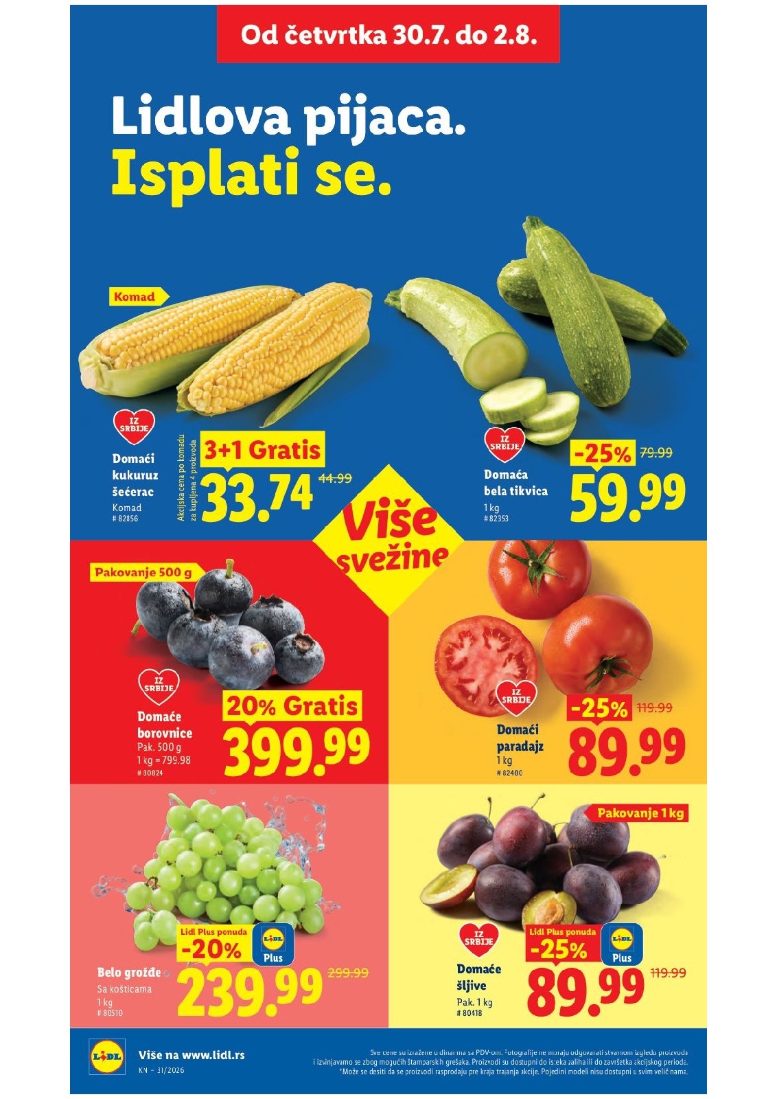 Lidl katalog akcija strana 16 – važi od 30.7. do 5.8.2026.
