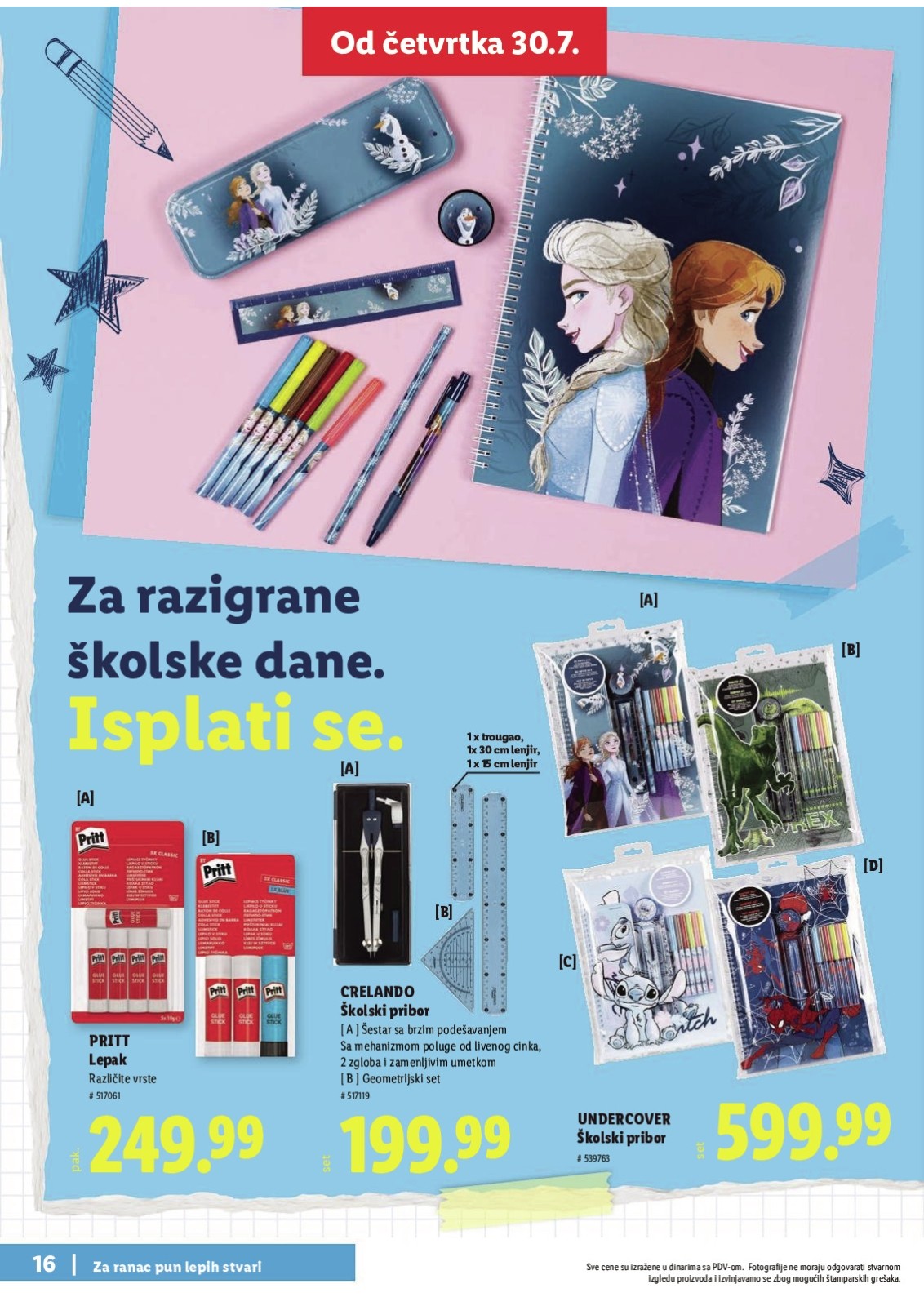 Lidl katalog akcija strana 16 – važi od 30.7. do 30.8.2026.