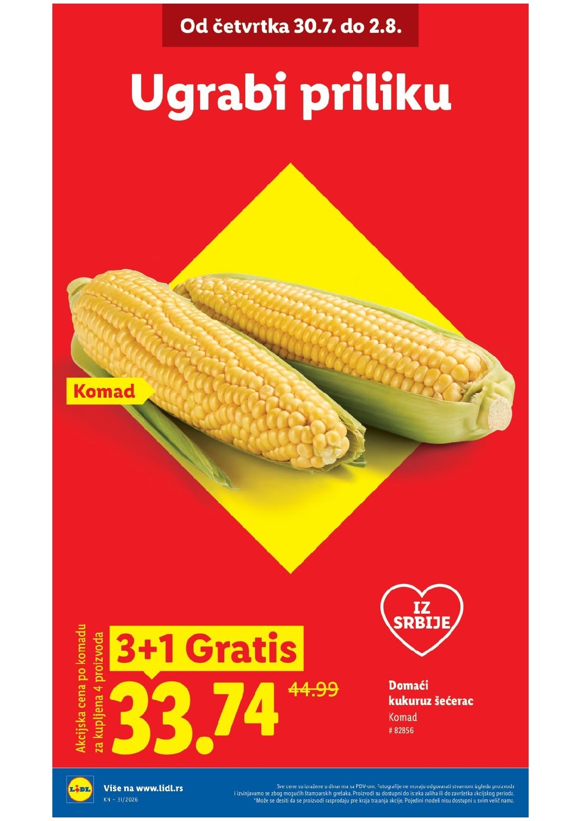 Lidl katalog akcija strana 2 – važi od 30.7. do 5.8.2026.