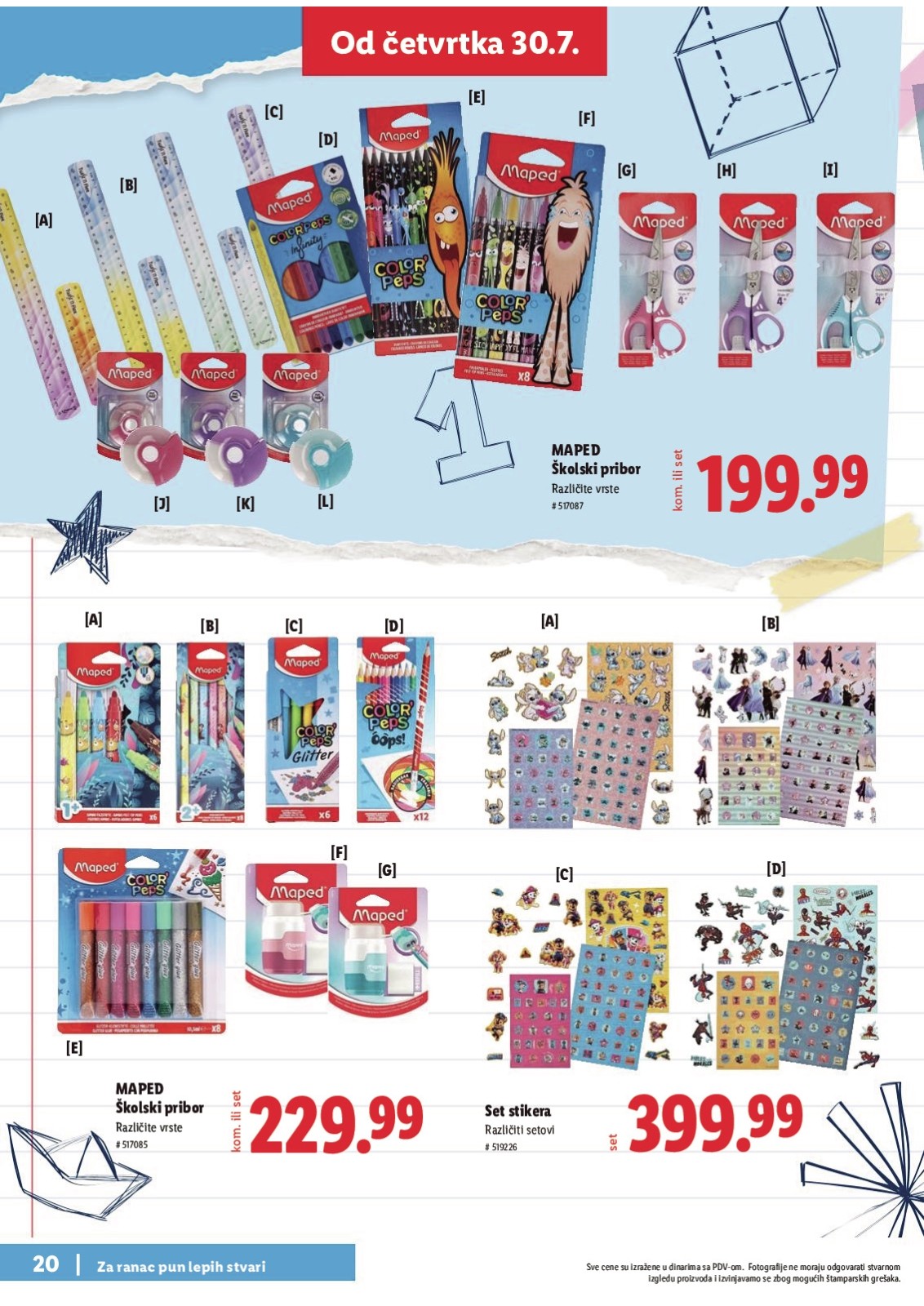 Lidl katalog akcija strana 20 – važi od 30.7. do 30.8.2026.