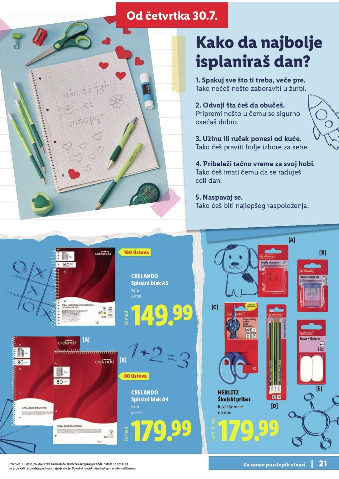 Lidl katalog akcija strana 21 – važi od 30.7. do 30.8.2026.