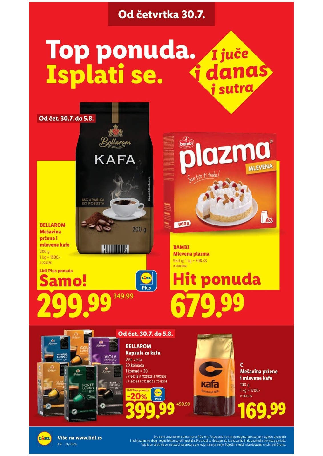 Lidl katalog akcija strana 28 – važi od 30.7. do 5.8.2026.