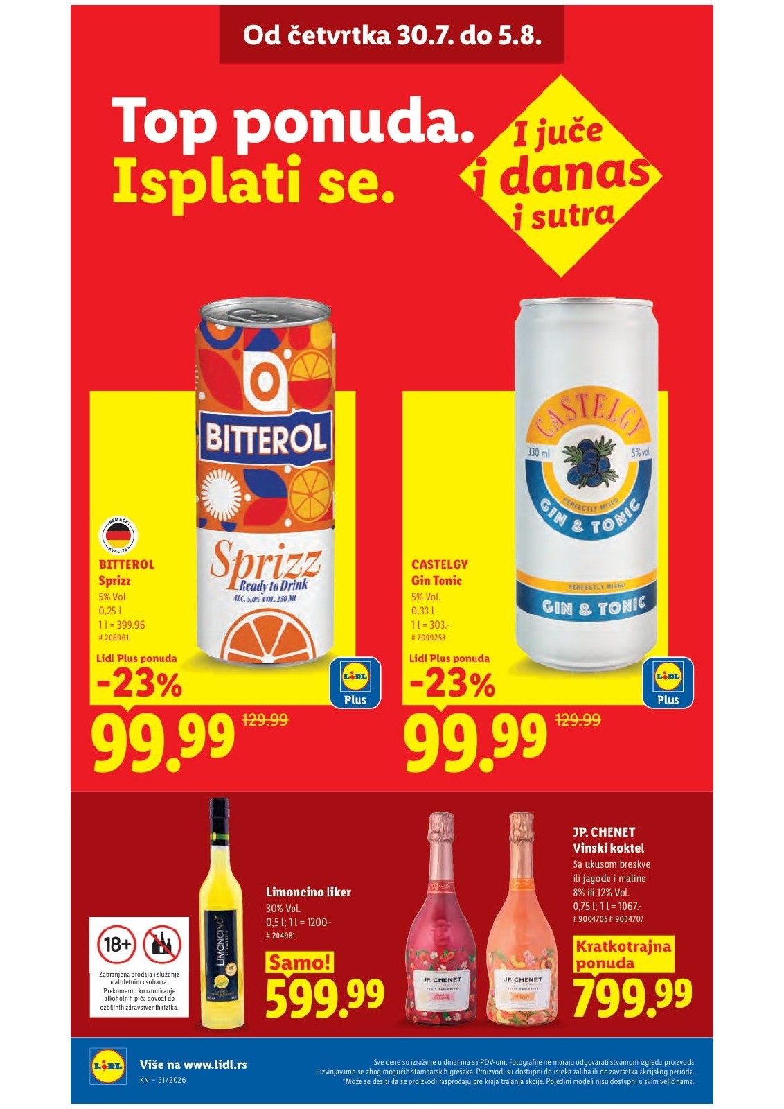 Lidl katalog akcija strana 32 – važi od 30.7. do 5.8.2026.