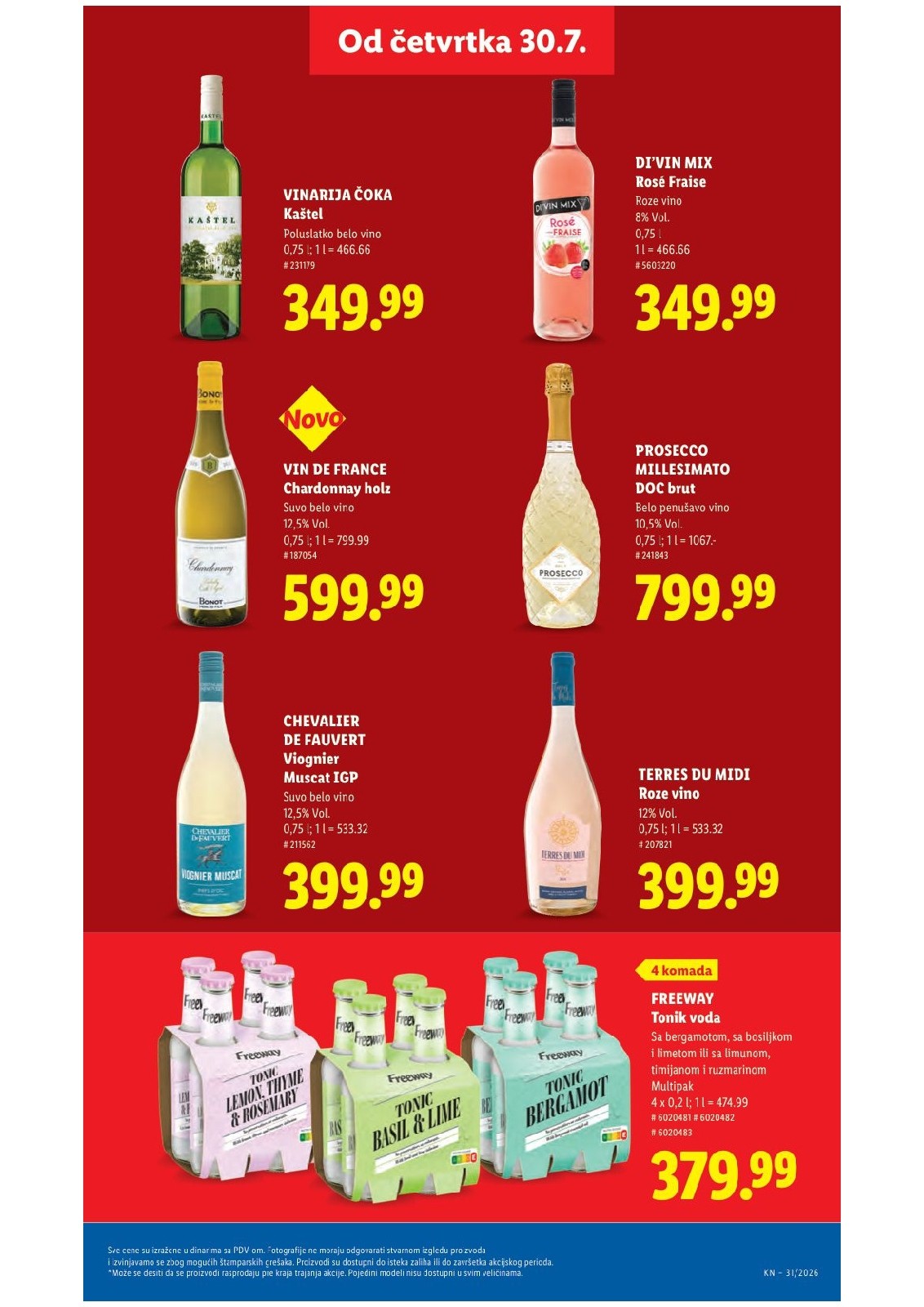 Lidl katalog akcija strana 33 – važi od 30.7. do 5.8.2026.