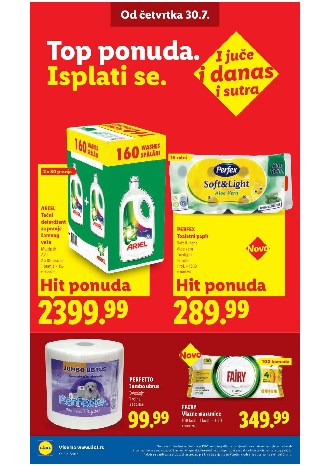 Lidl katalog akcija strana 34 – važi od 30.7. do 5.8.2026.