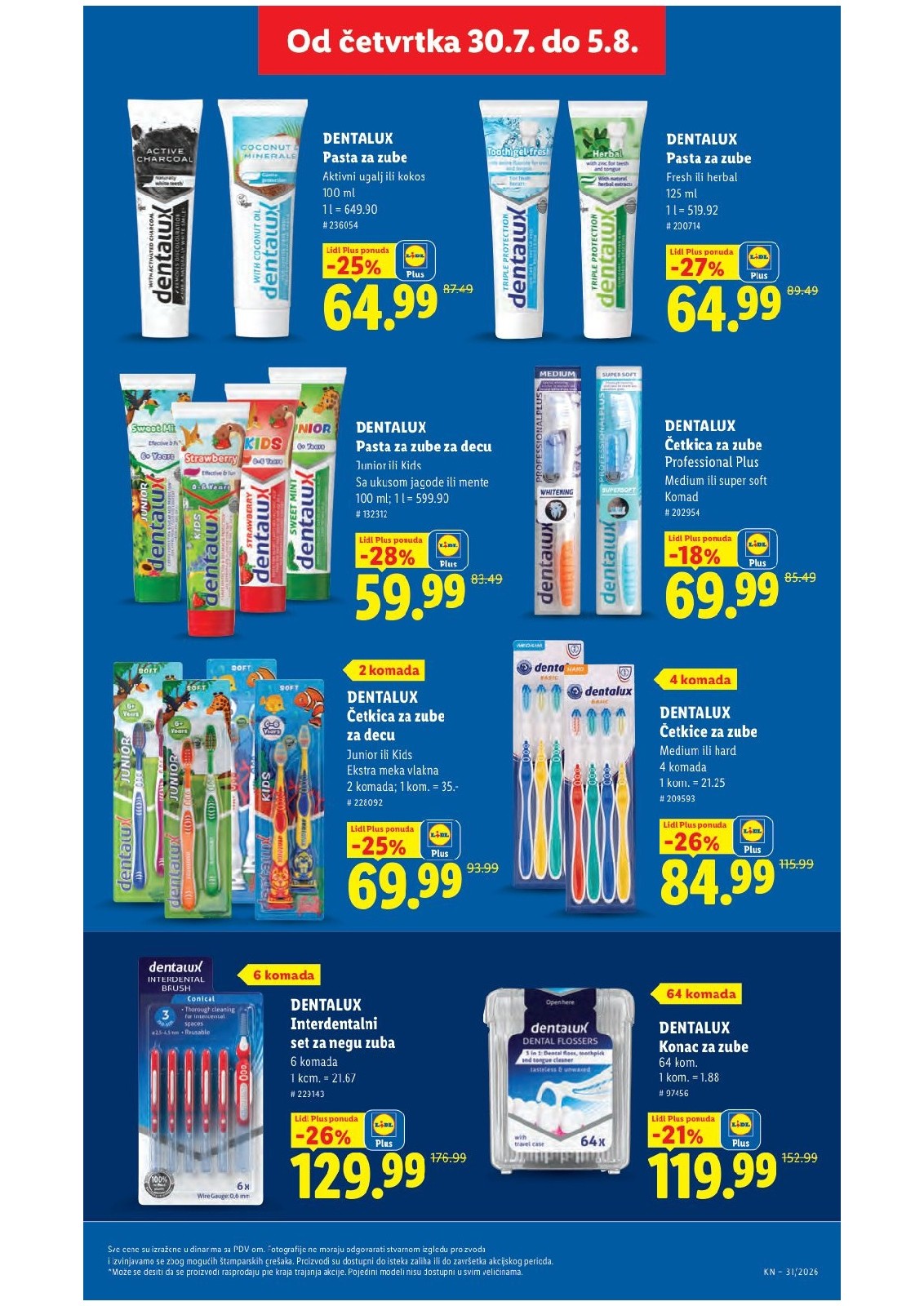 Lidl katalog akcija strana 35 – važi od 30.7. do 5.8.2026.