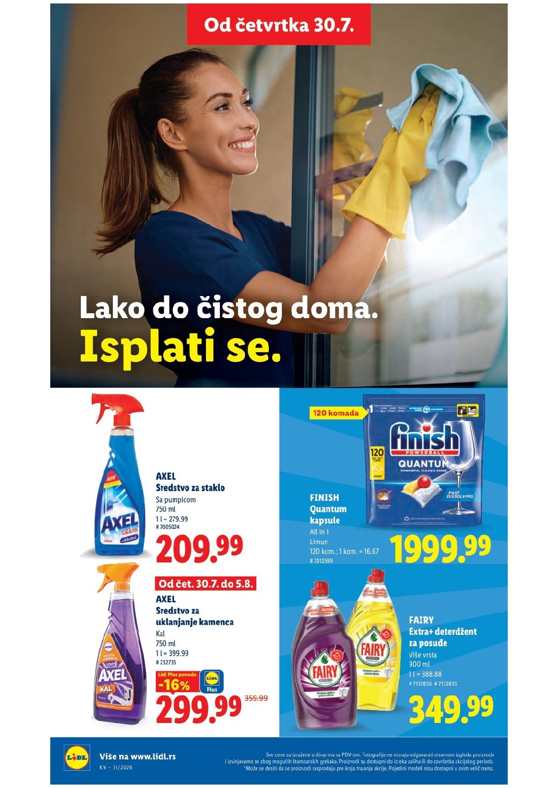 Lidl katalog akcija strana 36 – važi od 30.7. do 5.8.2026.