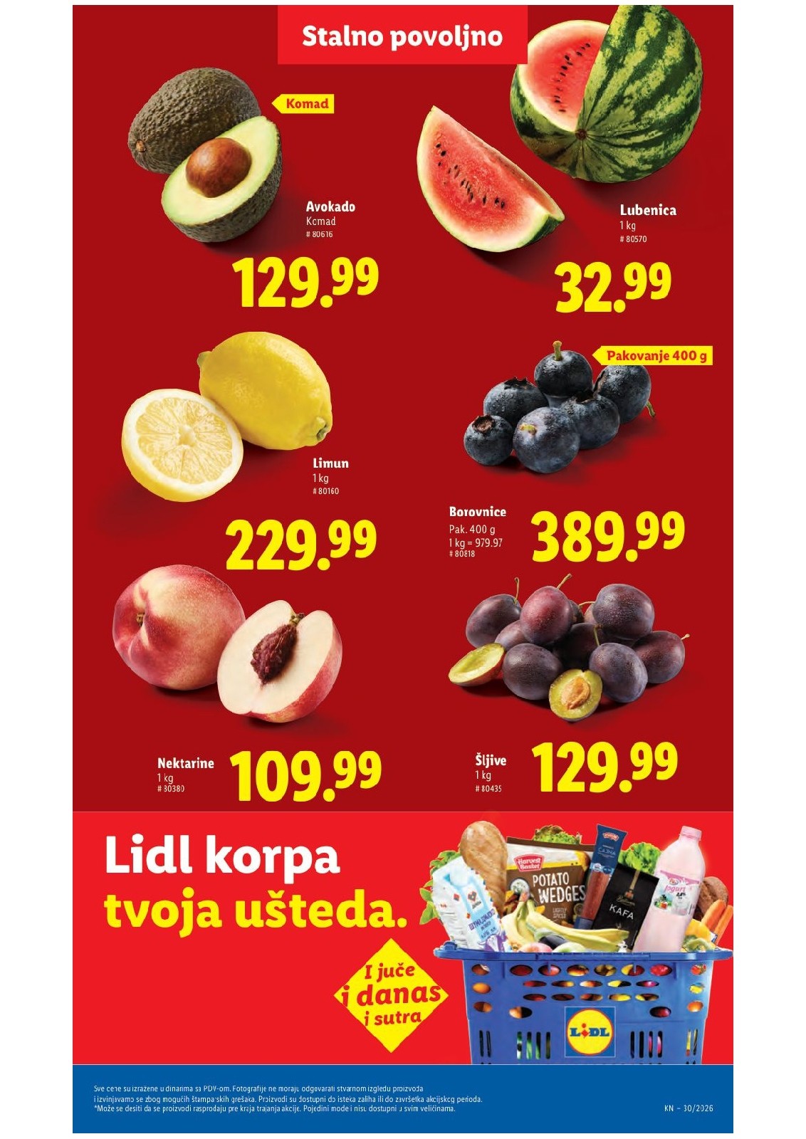 Lidl katalog akcija strana 44 – važi od 30.7. do 5.8.2026.