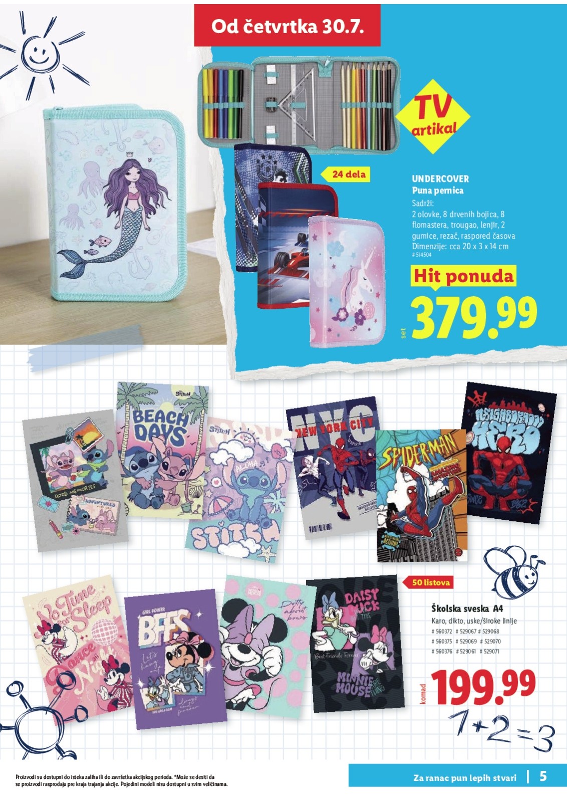 Lidl katalog akcija strana 5 – važi od 30.7. do 30.8.2026.