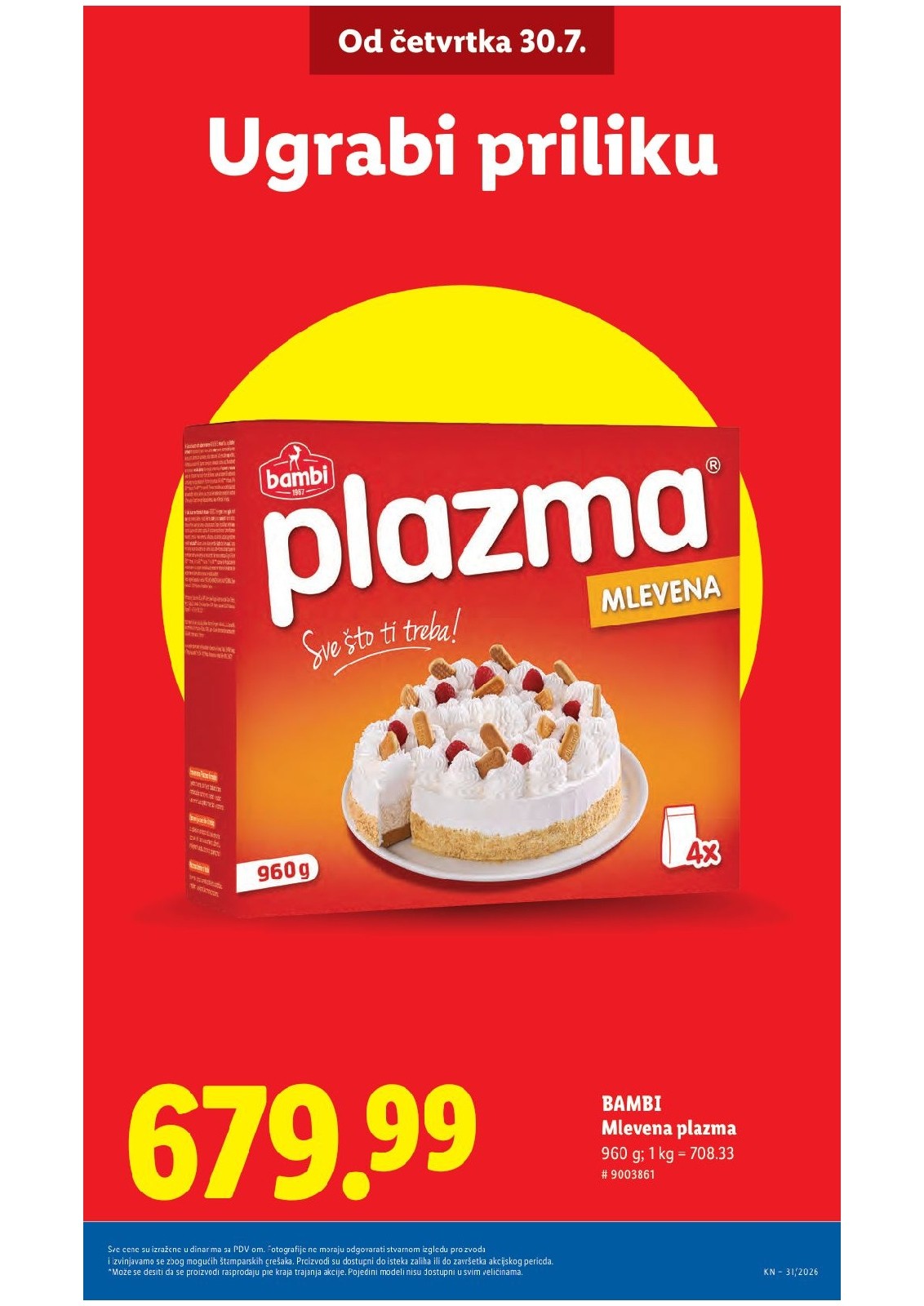 Lidl katalog akcija strana 7 – važi od 30.7. do 5.8.2026.