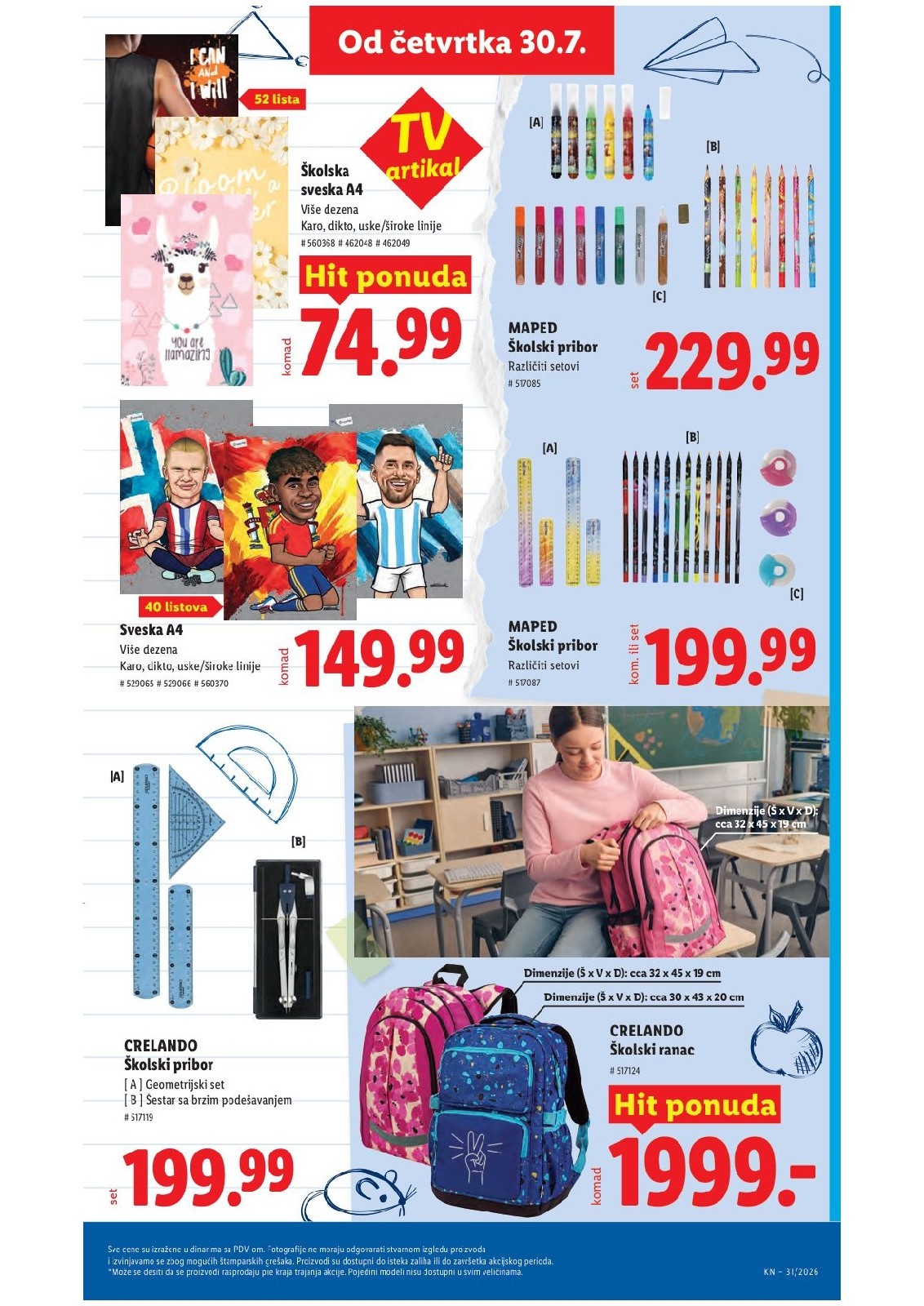 Lidl katalog akcija strana 76 – važi od 30.7. do 5.8.2026.