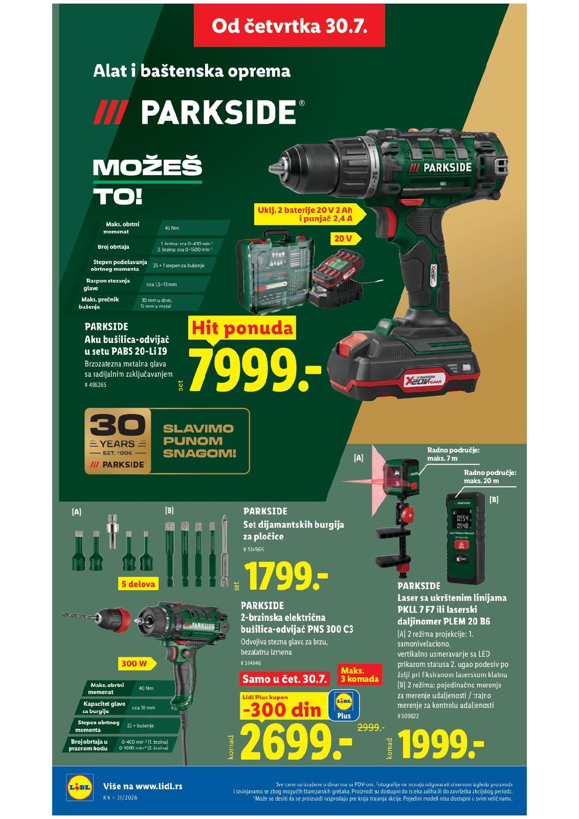 Lidl katalog akcija strana 83 – važi od 30.7. do 5.8.2026.