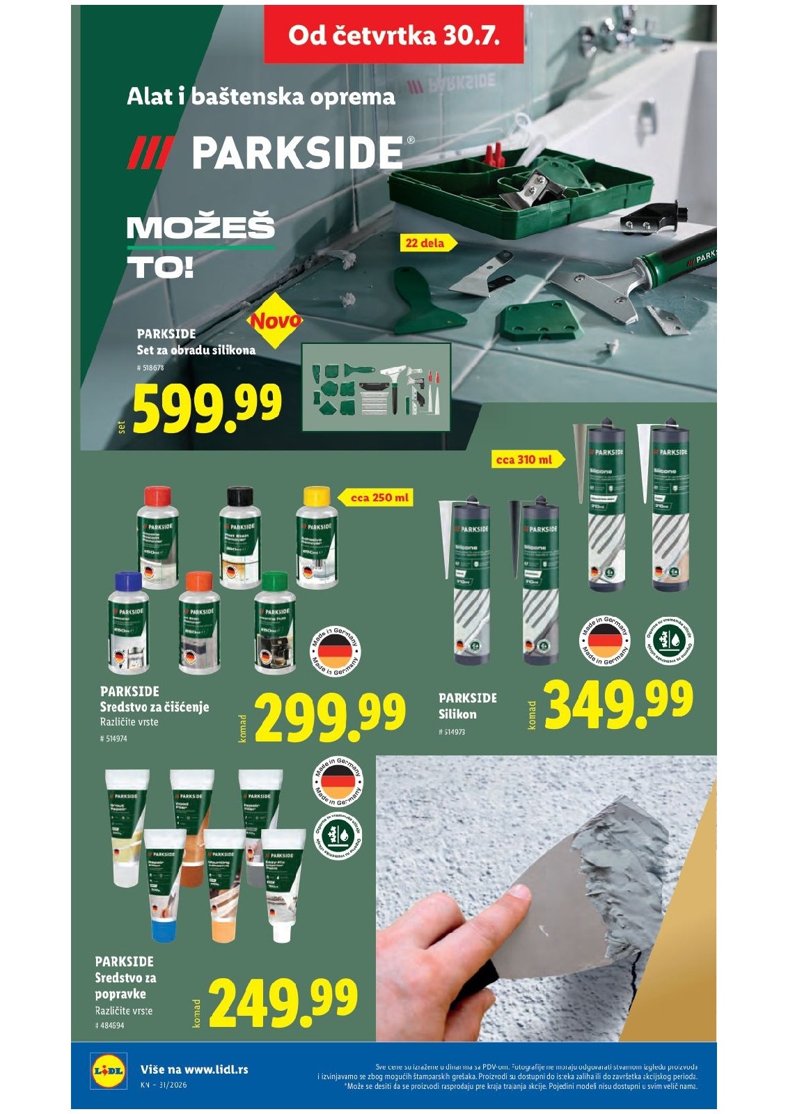 Lidl katalog akcija strana 85 – važi od 30.7. do 5.8.2026.