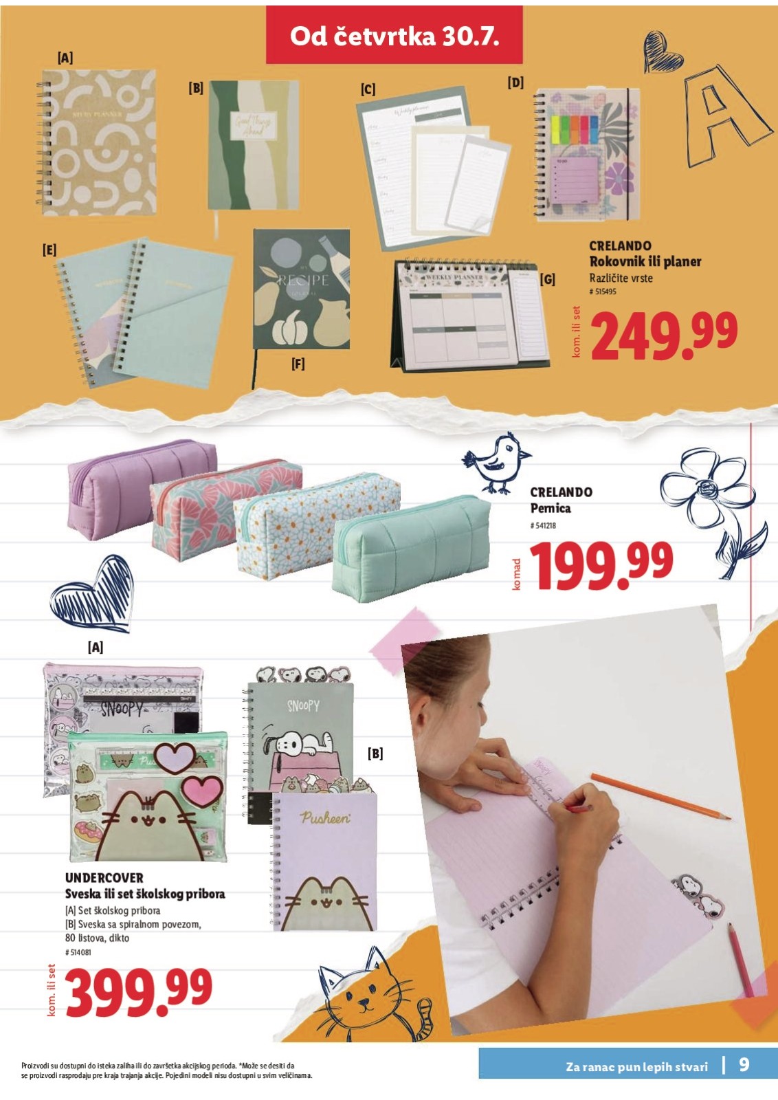 Lidl katalog akcija strana 9 – važi od 30.7. do 30.8.2026.