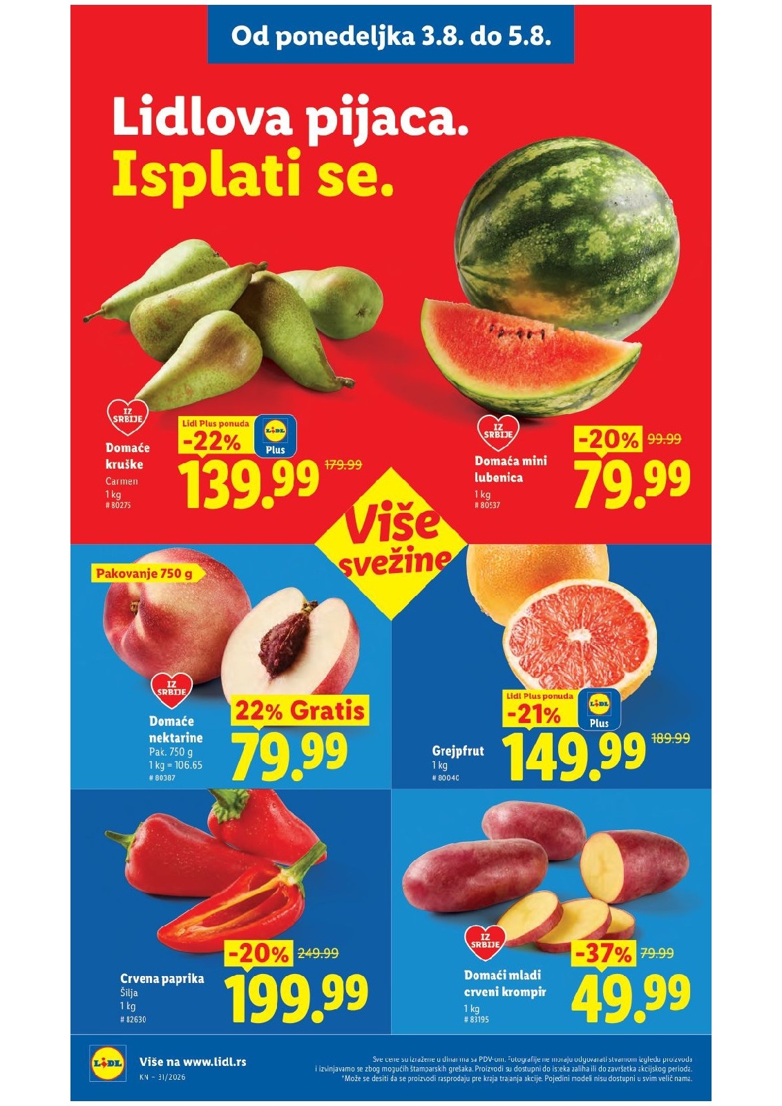 Lidl katalog akcija strana 95 – važi od 30.7. do 5.8.2026.