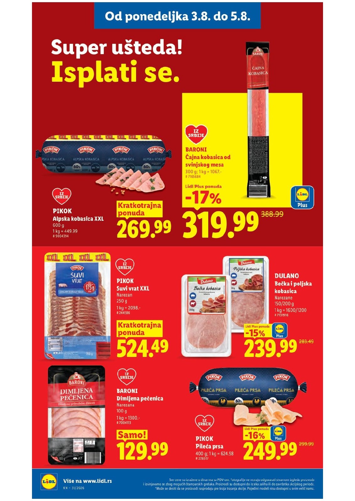 Lidl katalog akcija strana 97 – važi od 30.7. do 5.8.2026.