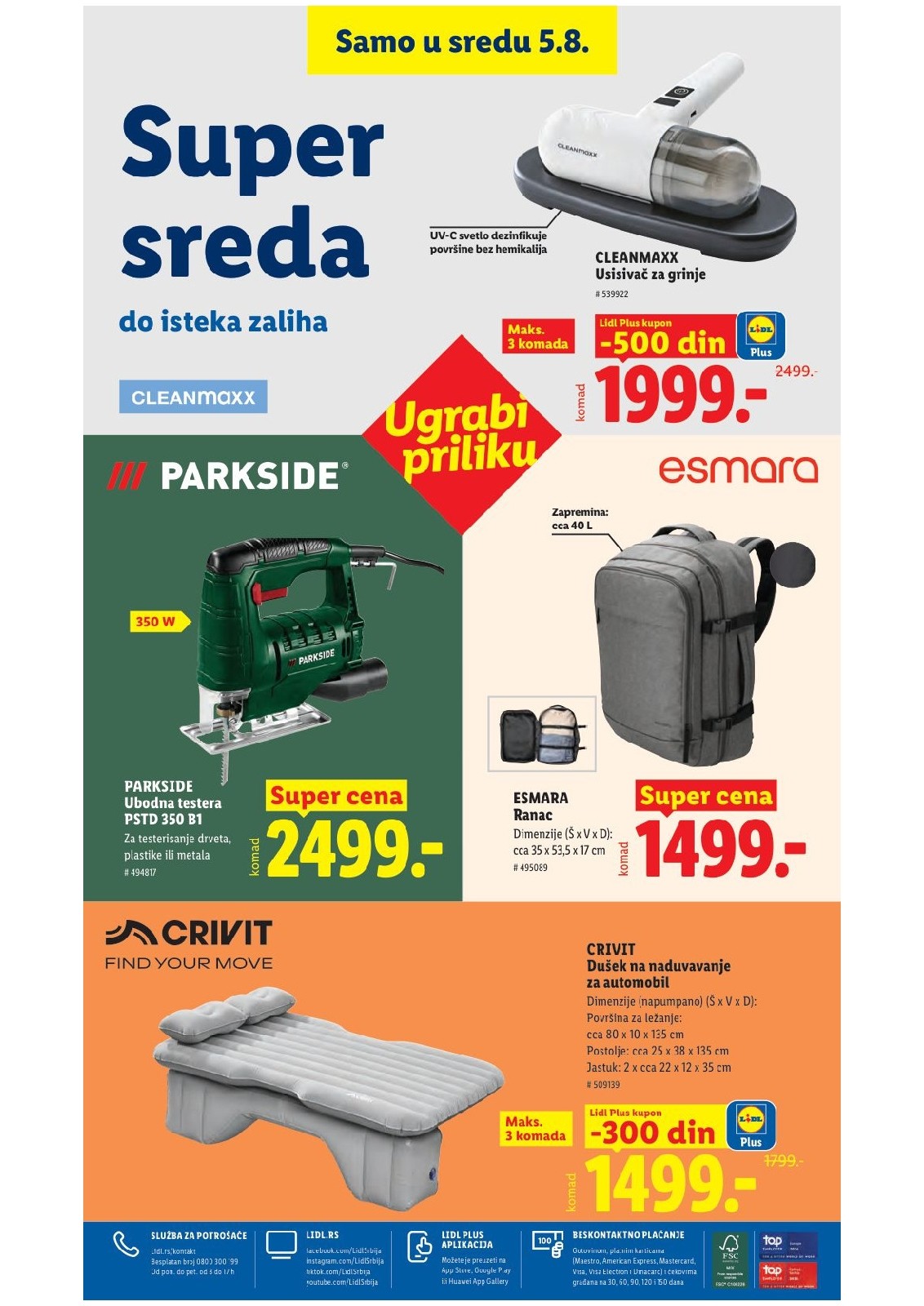 Lidl katalog akcija strana 99 – važi od 30.7. do 5.8.2026.