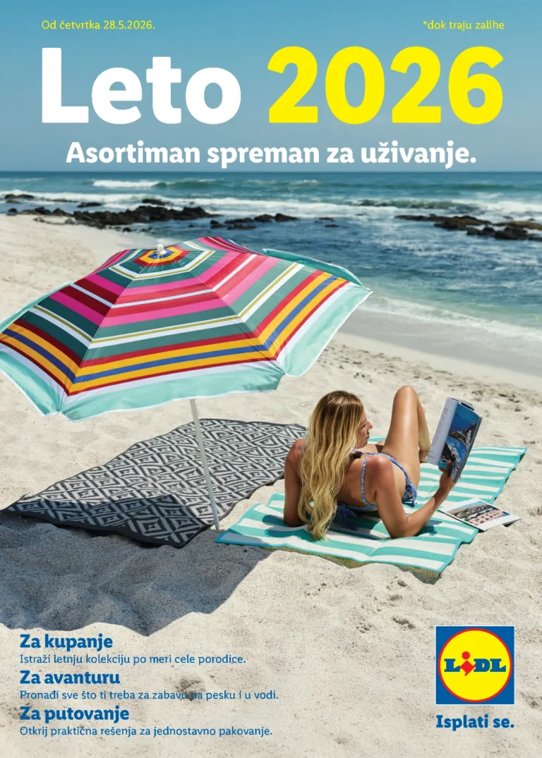 Lidl katalog akcija strana 1 – važi od 28.5. do 2.9.2026.