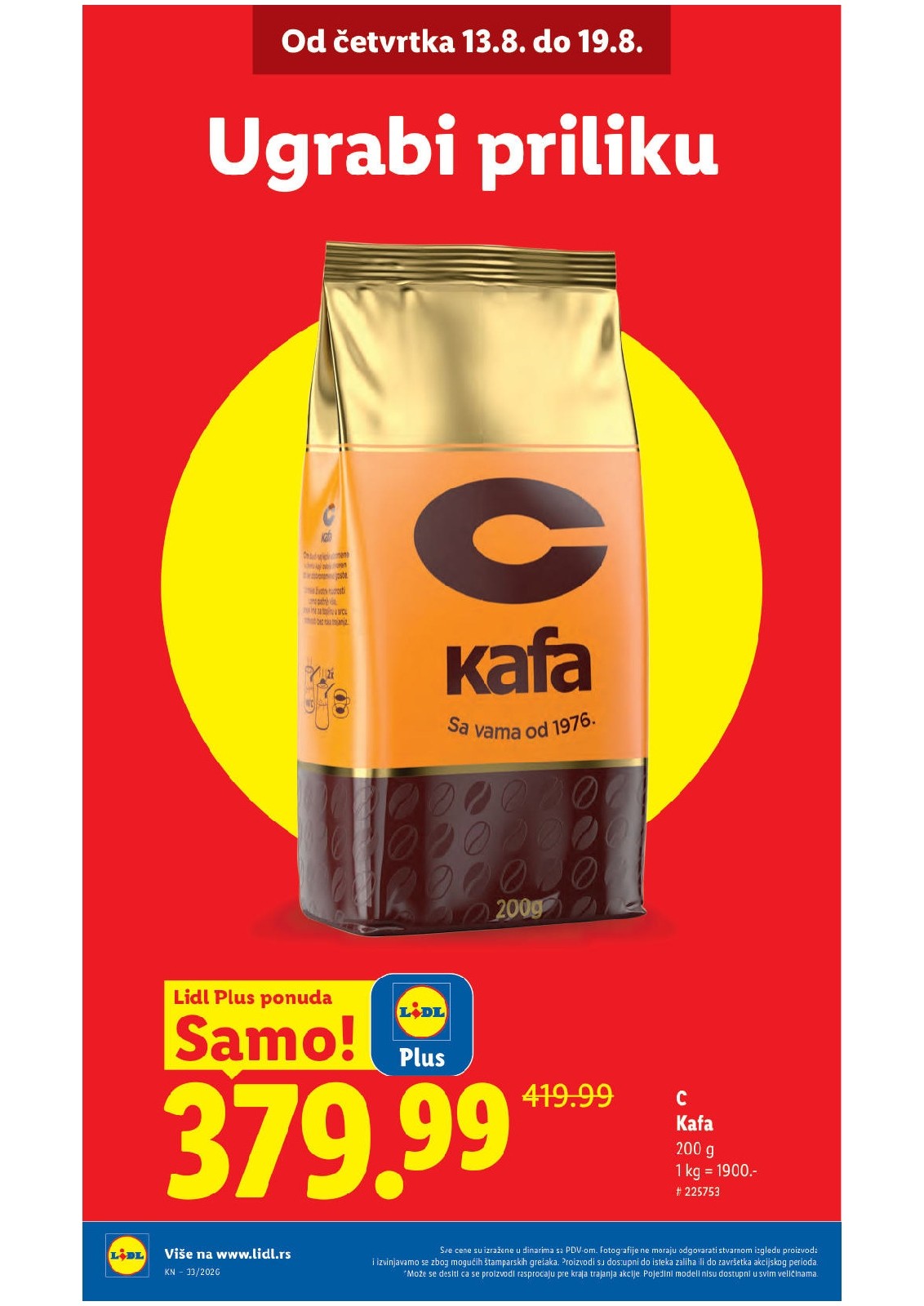 Lidl katalog akcija strana 10 – važi od 13.8. do 16.8.2026.