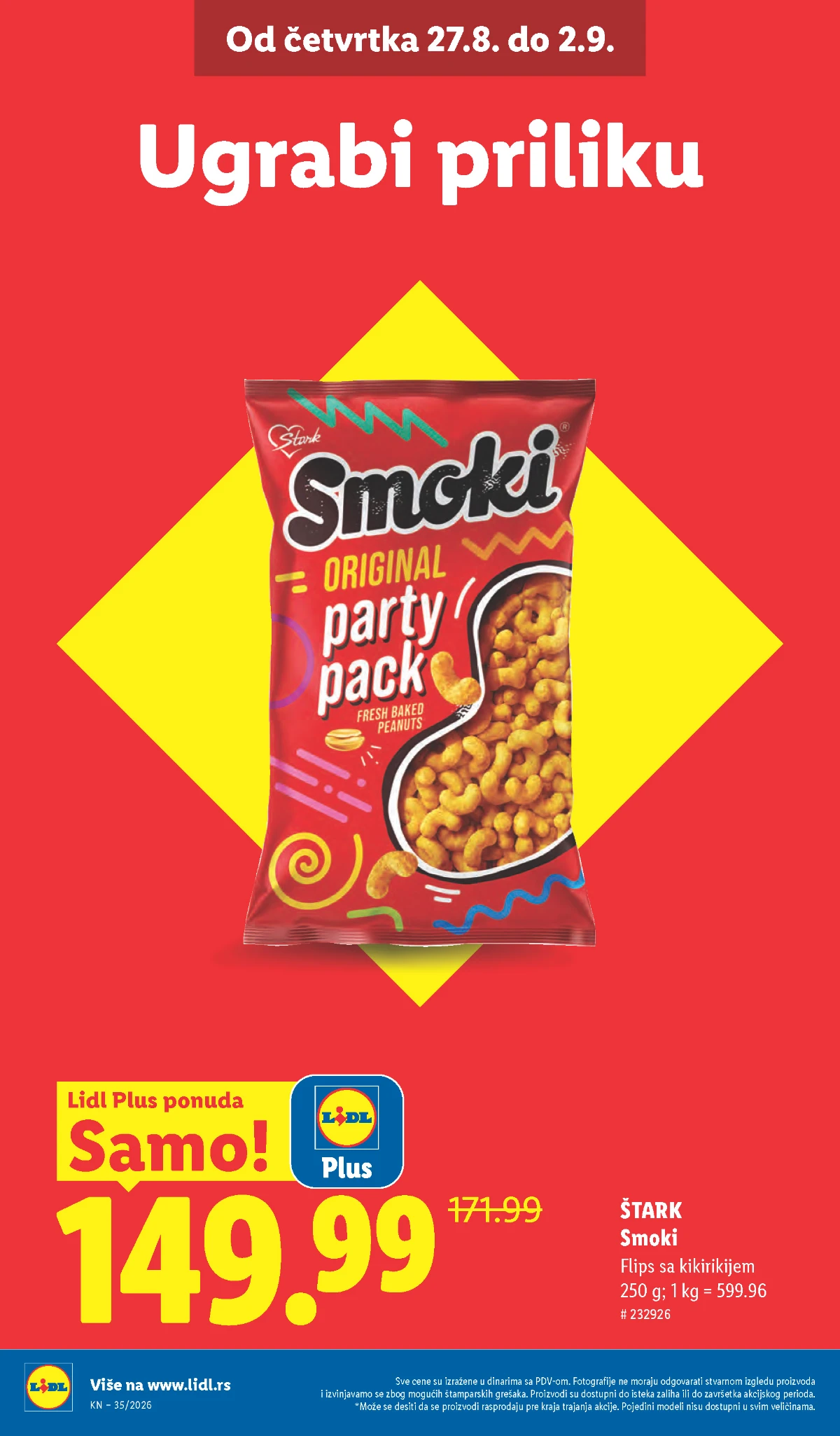 Lidl katalog akcija strana 10 – važi od 27.8. do 2.9.2026.