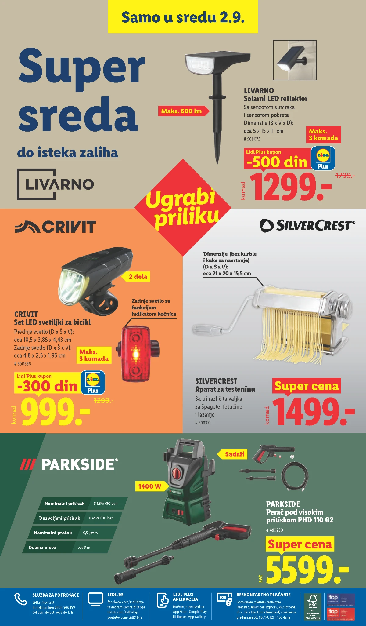 Lidl katalog akcija strana 100 – važi od 31.8. do 2.9.2026.