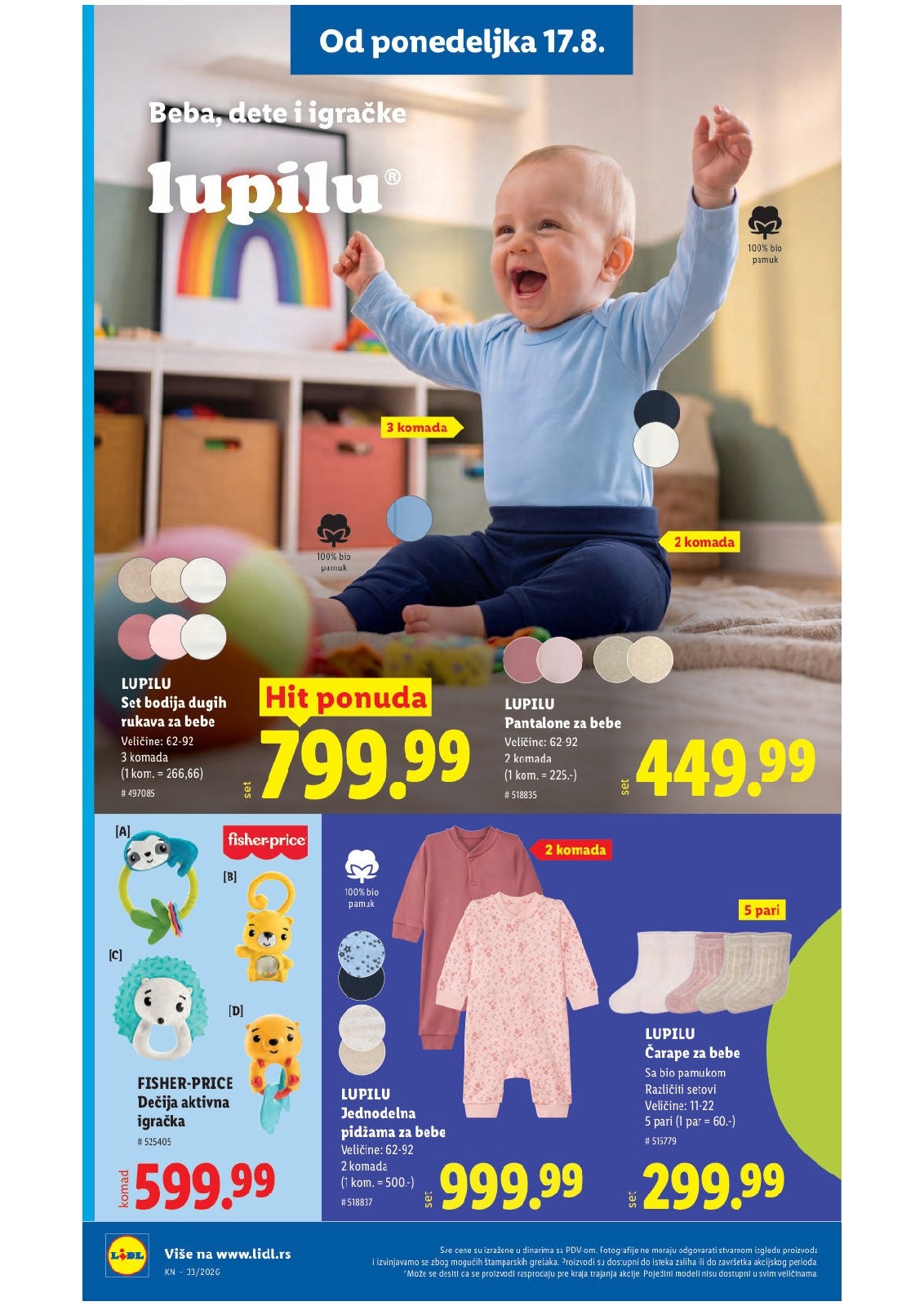 Lidl katalog akcija strana 100 – važi od 13.8. do 16.8.2026.