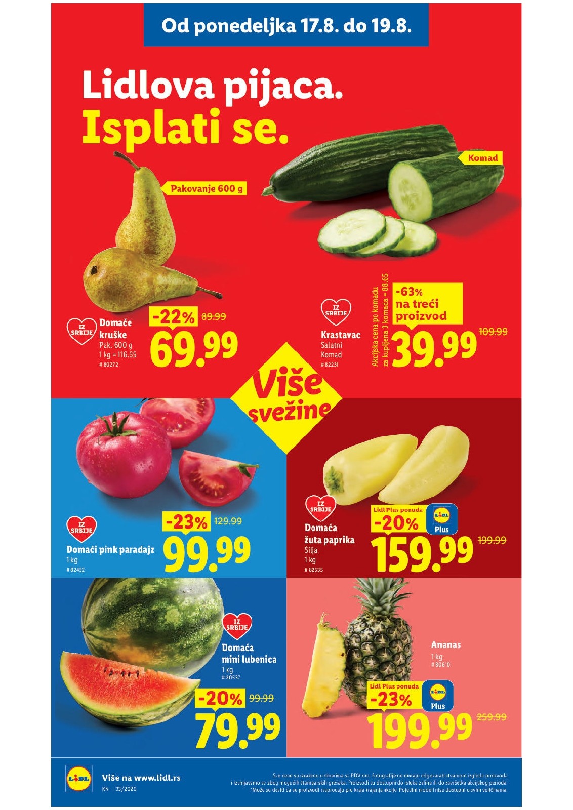 Lidl katalog akcija strana 104 – važi od 13.8. do 16.8.2026.