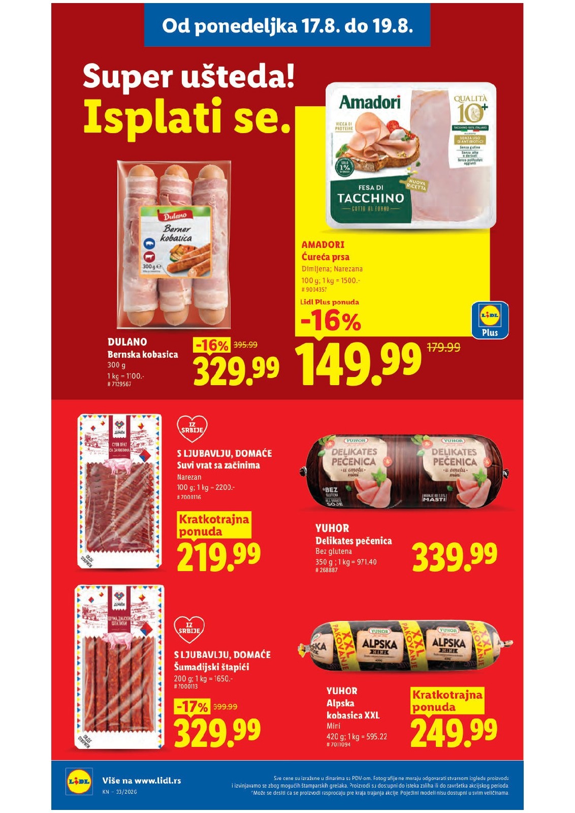 Lidl katalog akcija strana 106 – važi od 13.8. do 16.8.2026.