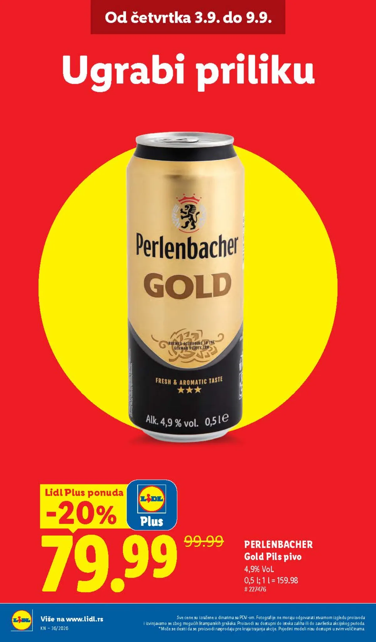 Lidl katalog akcija strana 12 – važi od 3.9. do 9.9.2026.