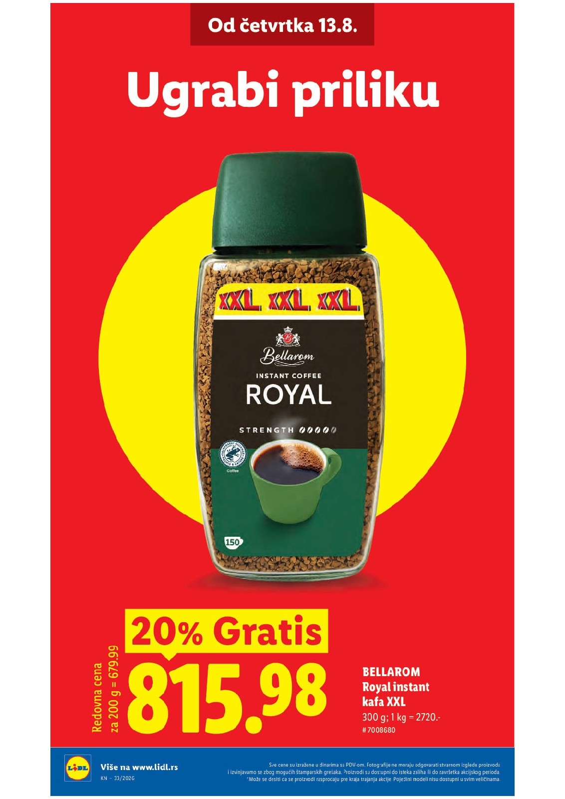 Lidl katalog akcija strana 12 – važi od 13.8. do 16.8.2026.