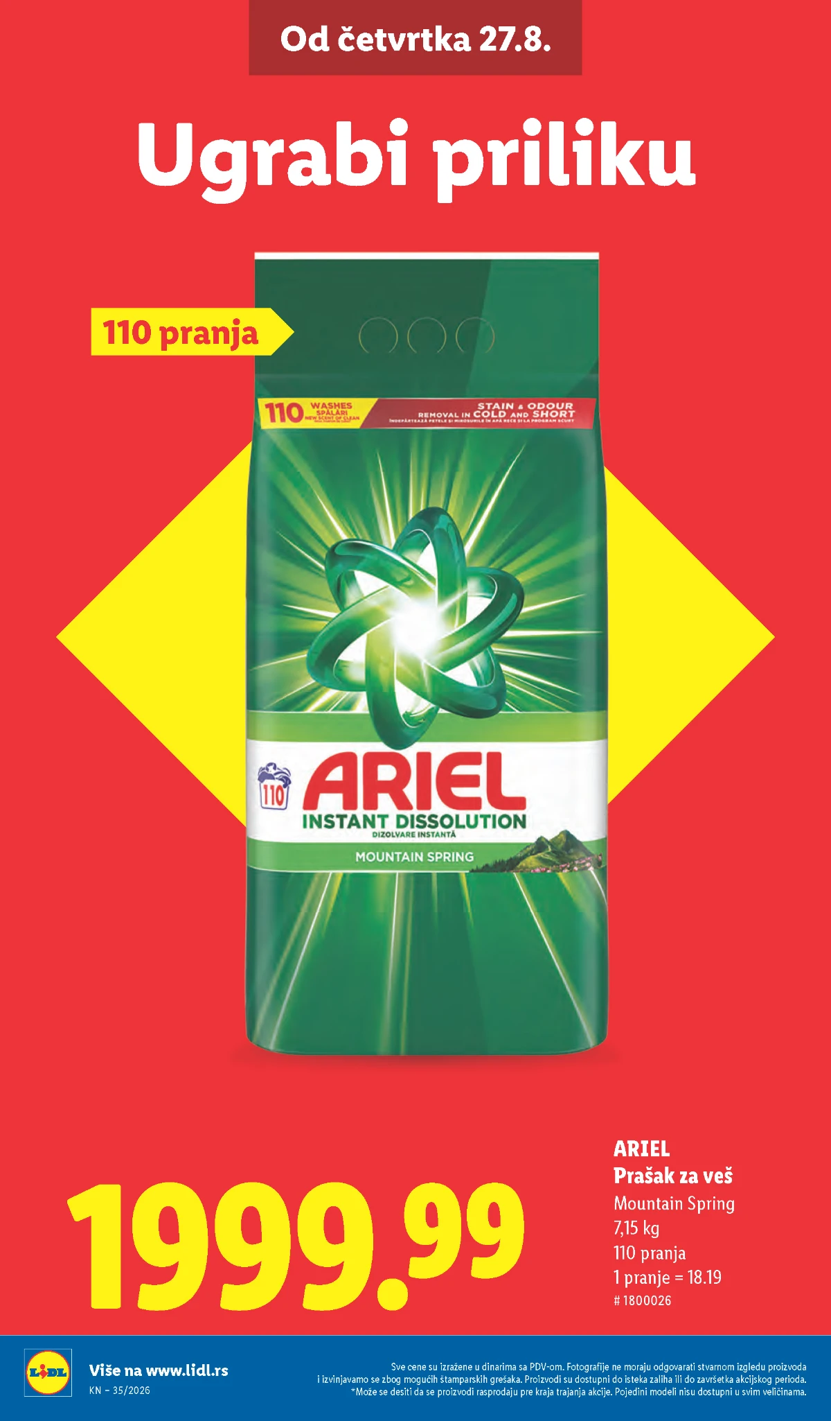 Lidl katalog akcija strana 14 – važi od 31.8. do 2.9.2026.