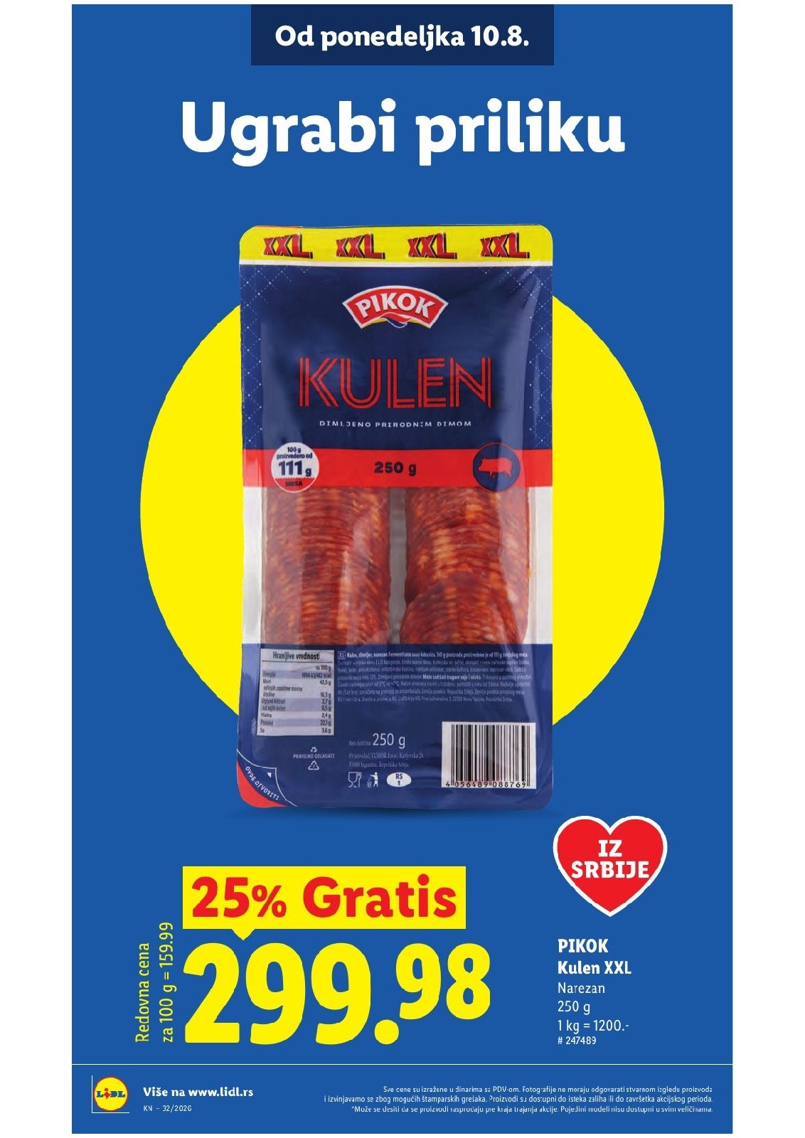 Lidl katalog akcija strana 14 – važi od 6.8. do 12.8.2026.