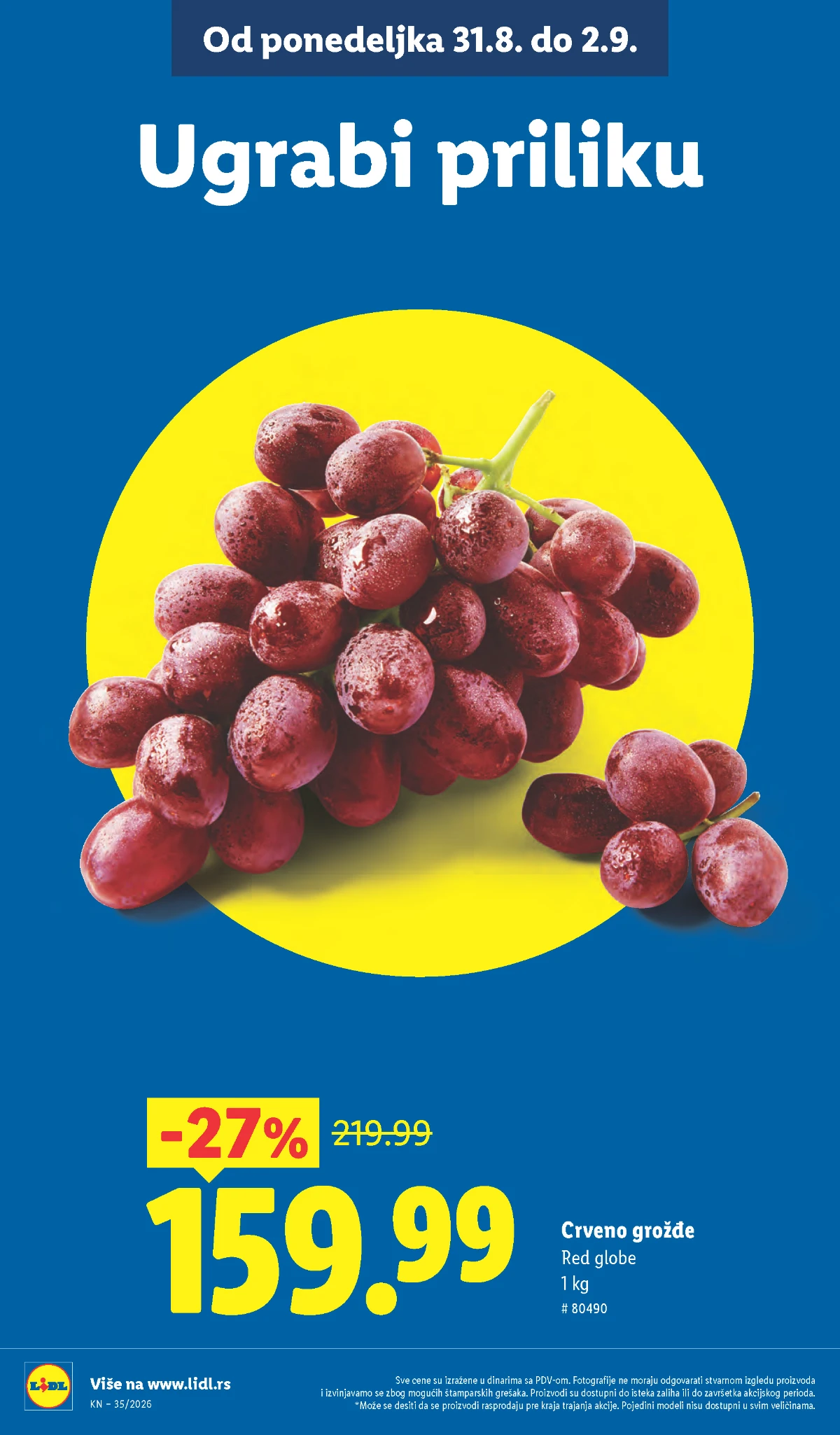 Lidl katalog akcija strana 16 – važi od 31.8. do 2.9.2026.