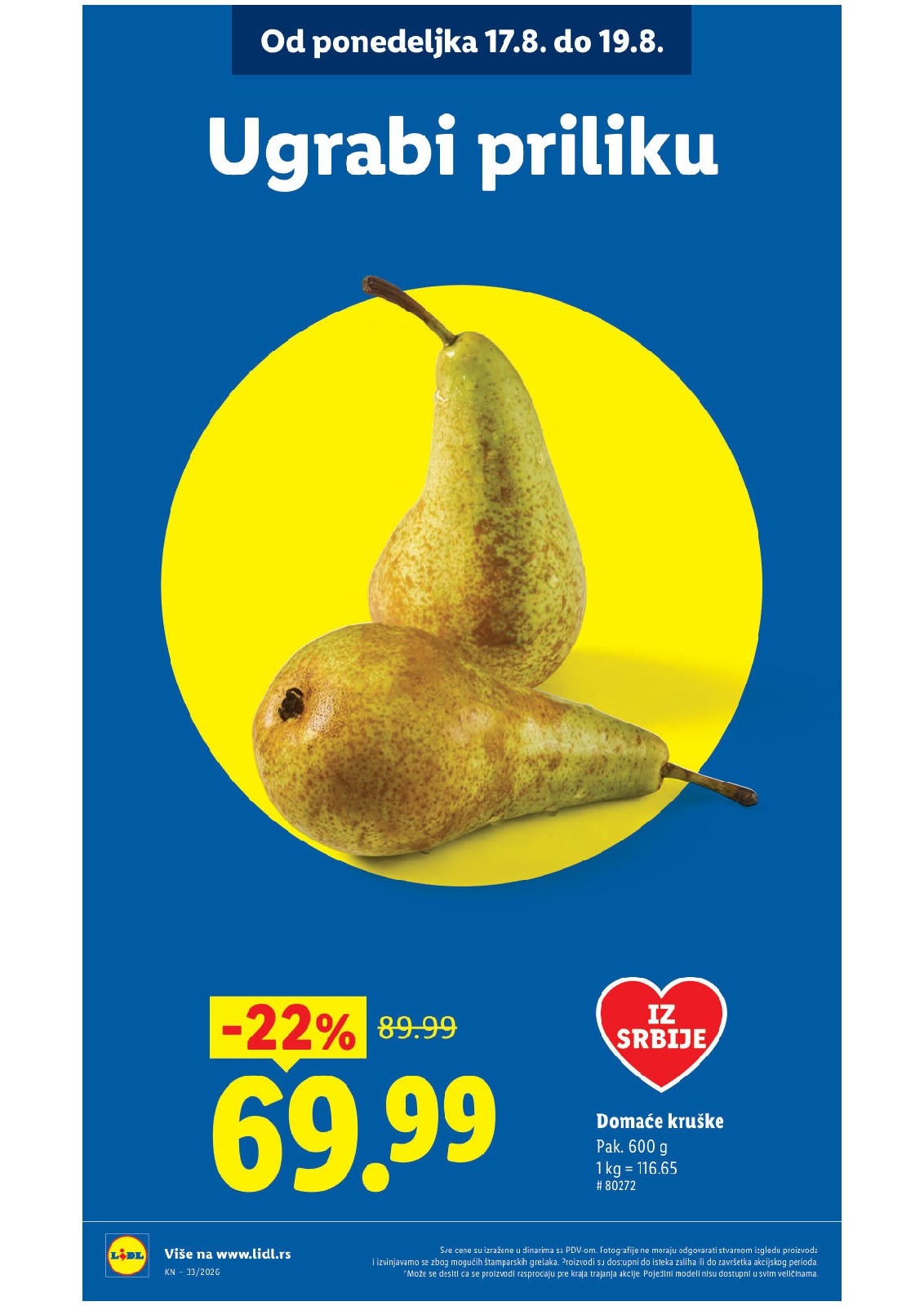 Lidl katalog akcija strana 16 – važi od 13.8. do 16.8.2026.