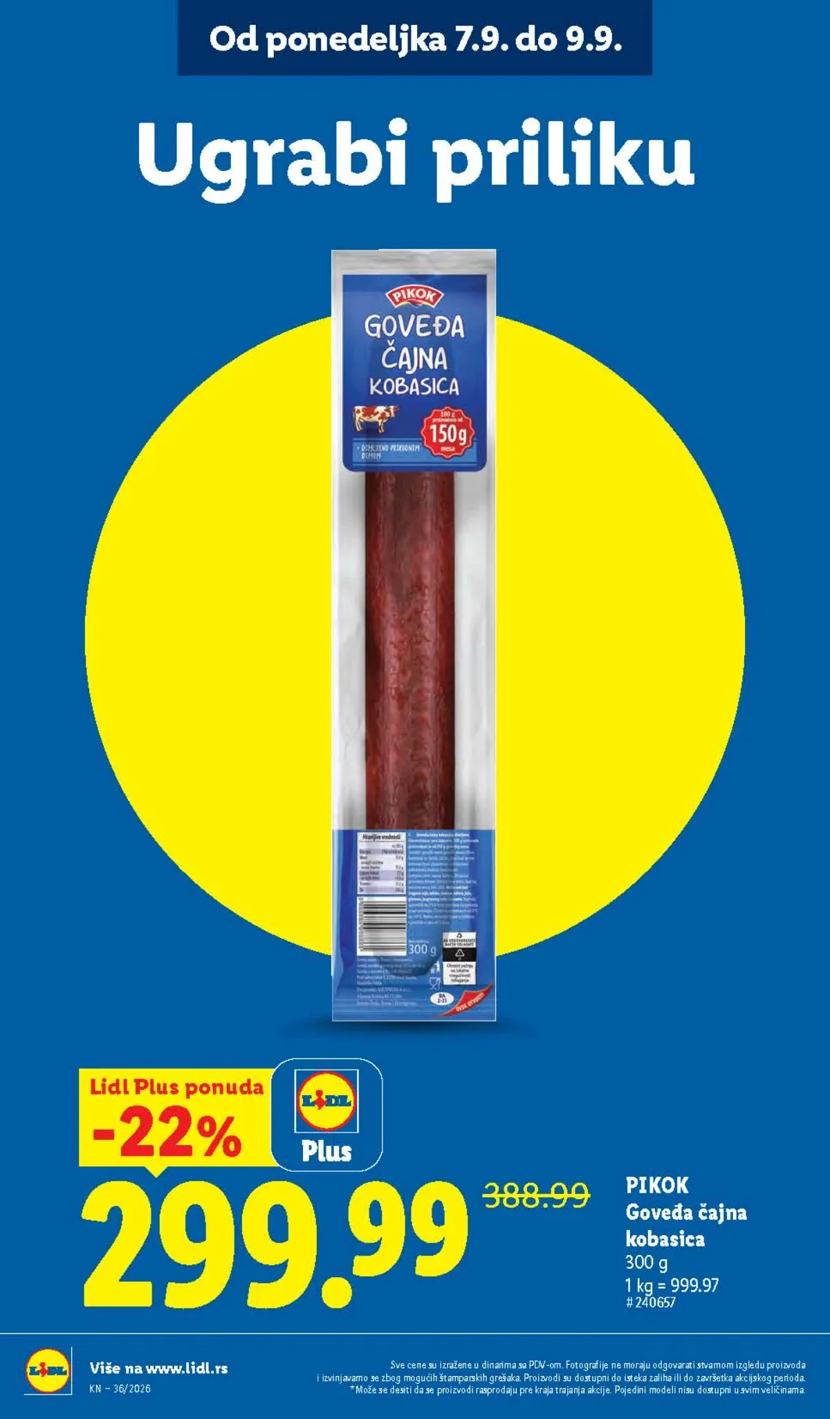 Lidl katalog akcija strana 18 – važi od 3.9. do 9.9.2026.