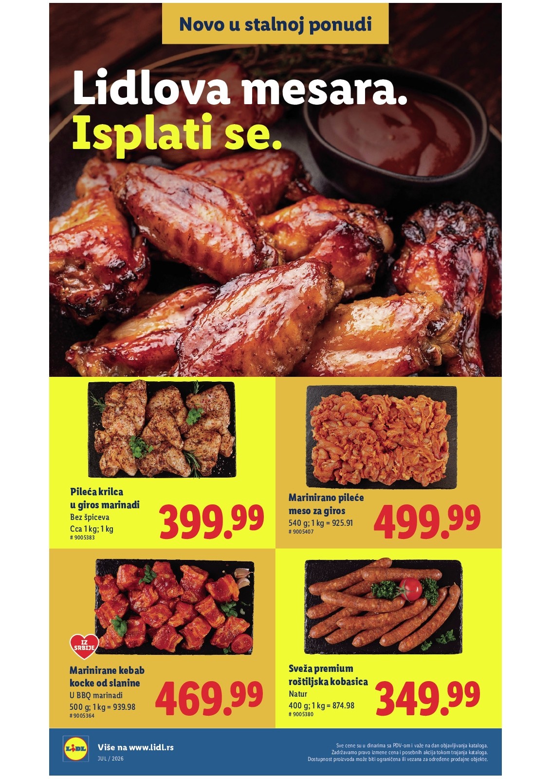 Lidl katalog akcija strana 2 – važi od 5.8. do 11.8.2026.