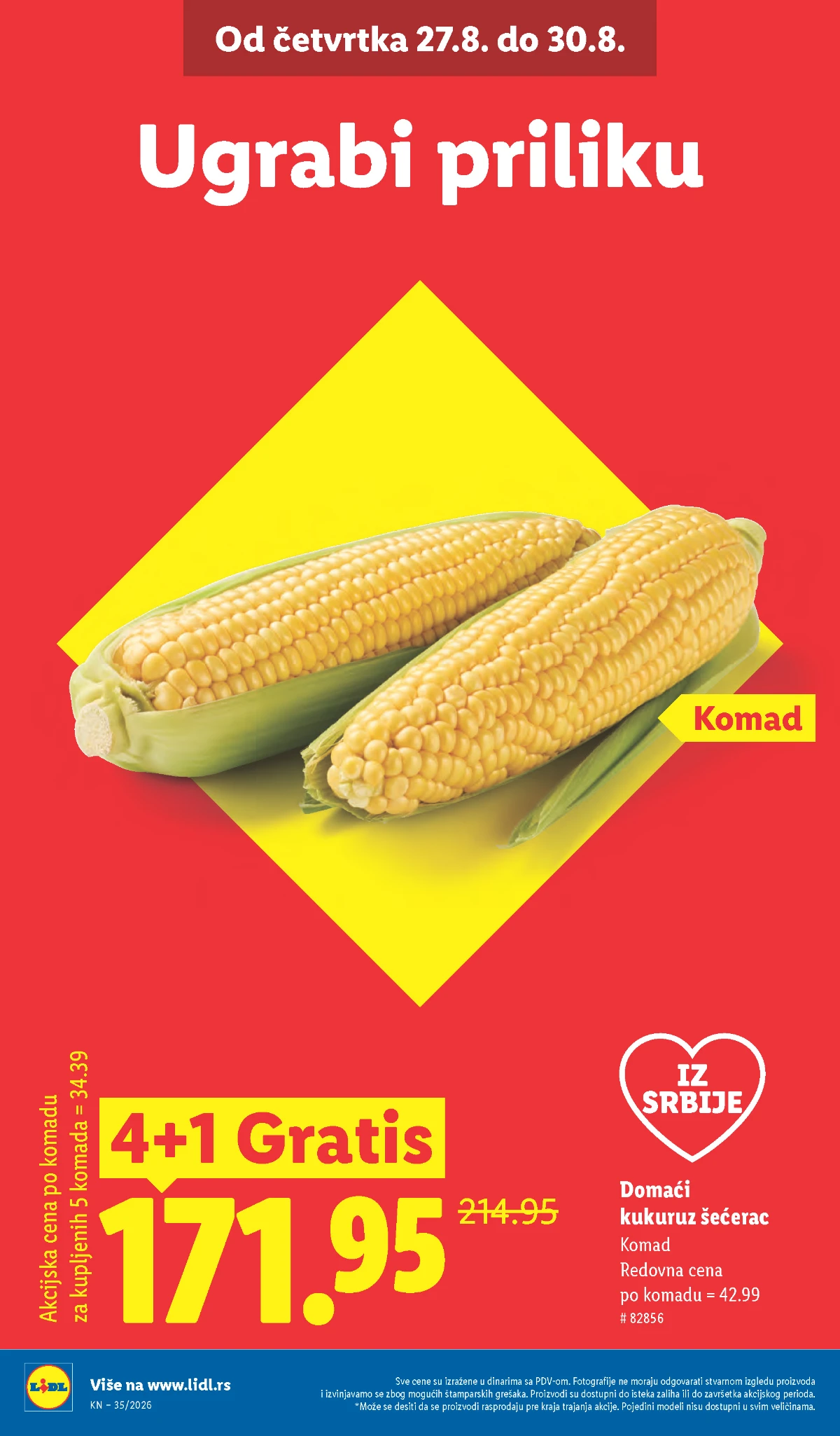Lidl katalog akcija strana 2 – važi od 27.8. do 2.9.2026.