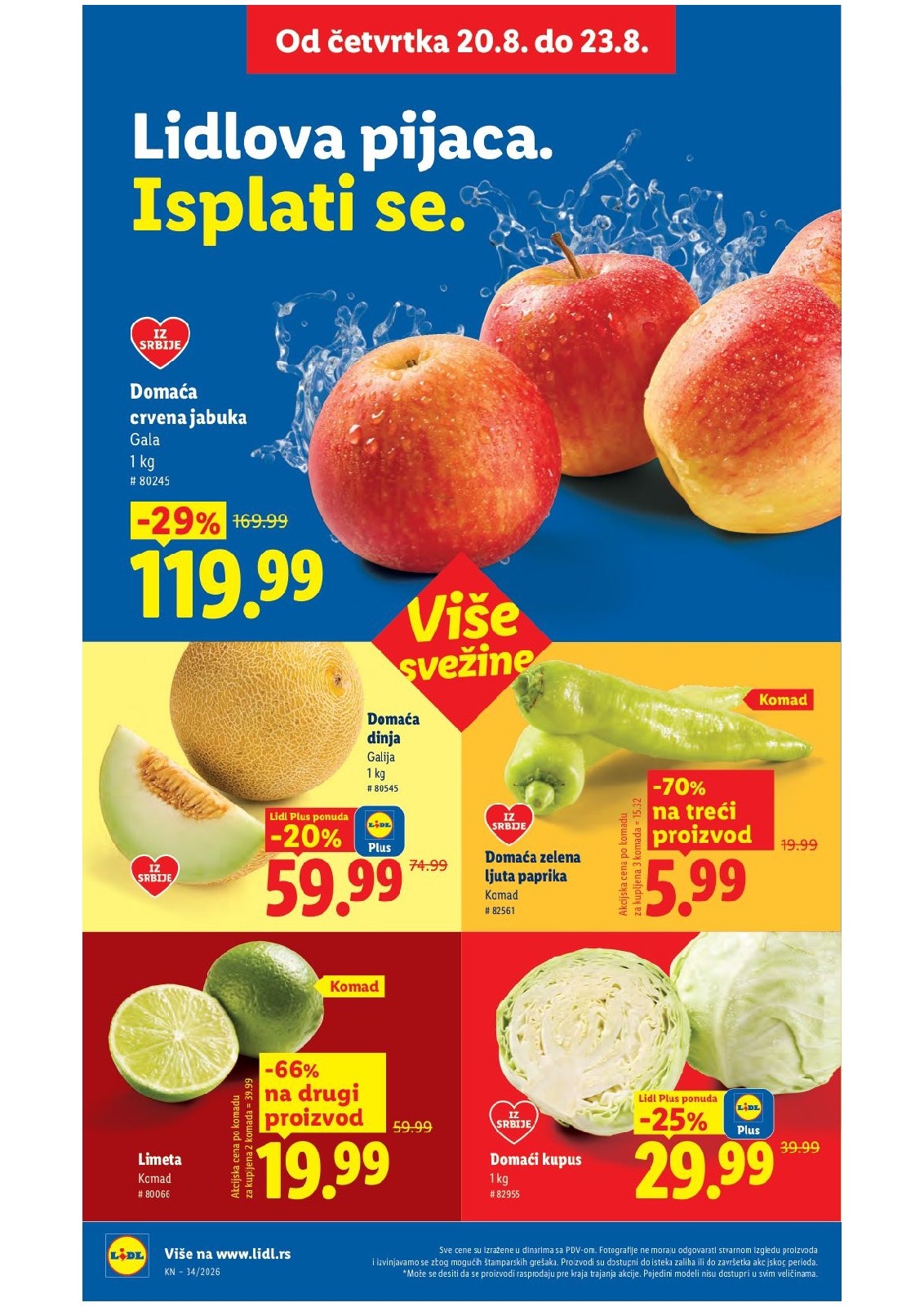 Lidl katalog akcija strana 20 – važi od 20.8. do 26.8.2026.