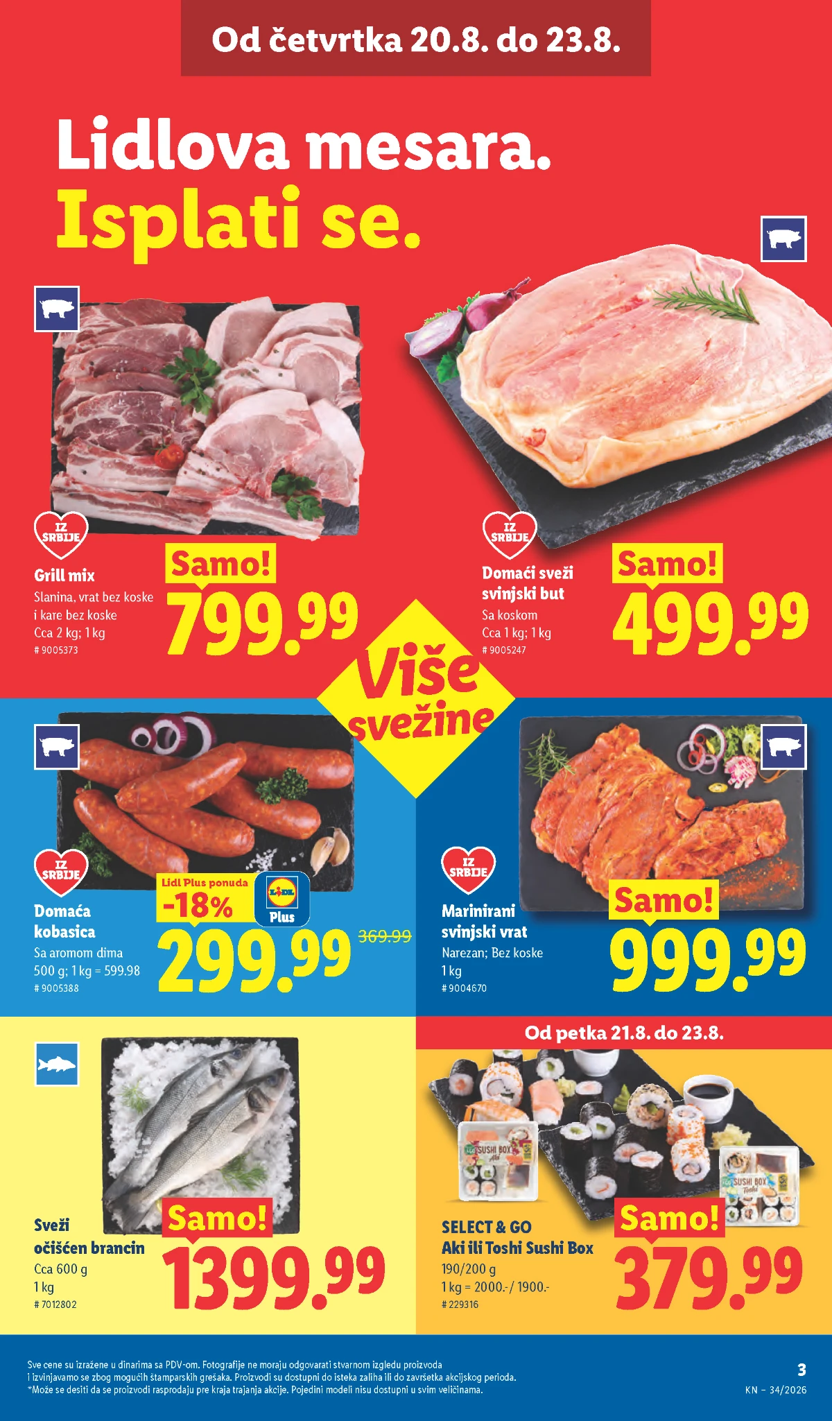 Lidl katalog akcija strana 21 – važi od 20.8. do 26.8.2026.