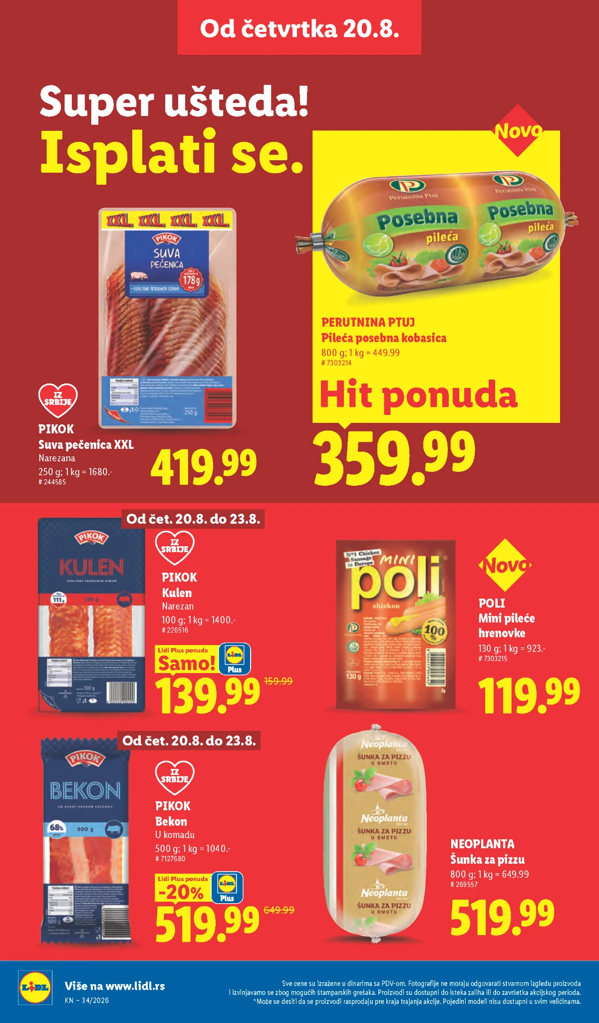 Lidl katalog akcija strana 24 – važi od 20.8. do 26.8.2026.