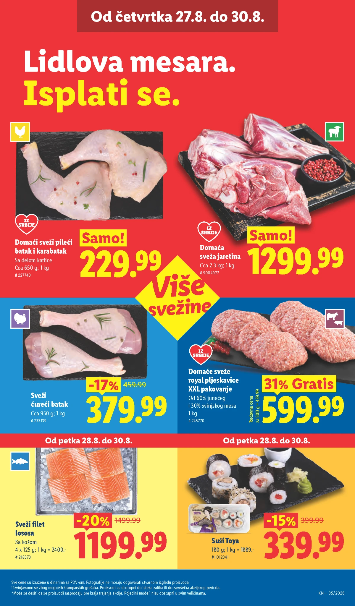 Lidl katalog akcija strana 25 – važi od 27.8. do 2.9.2026.