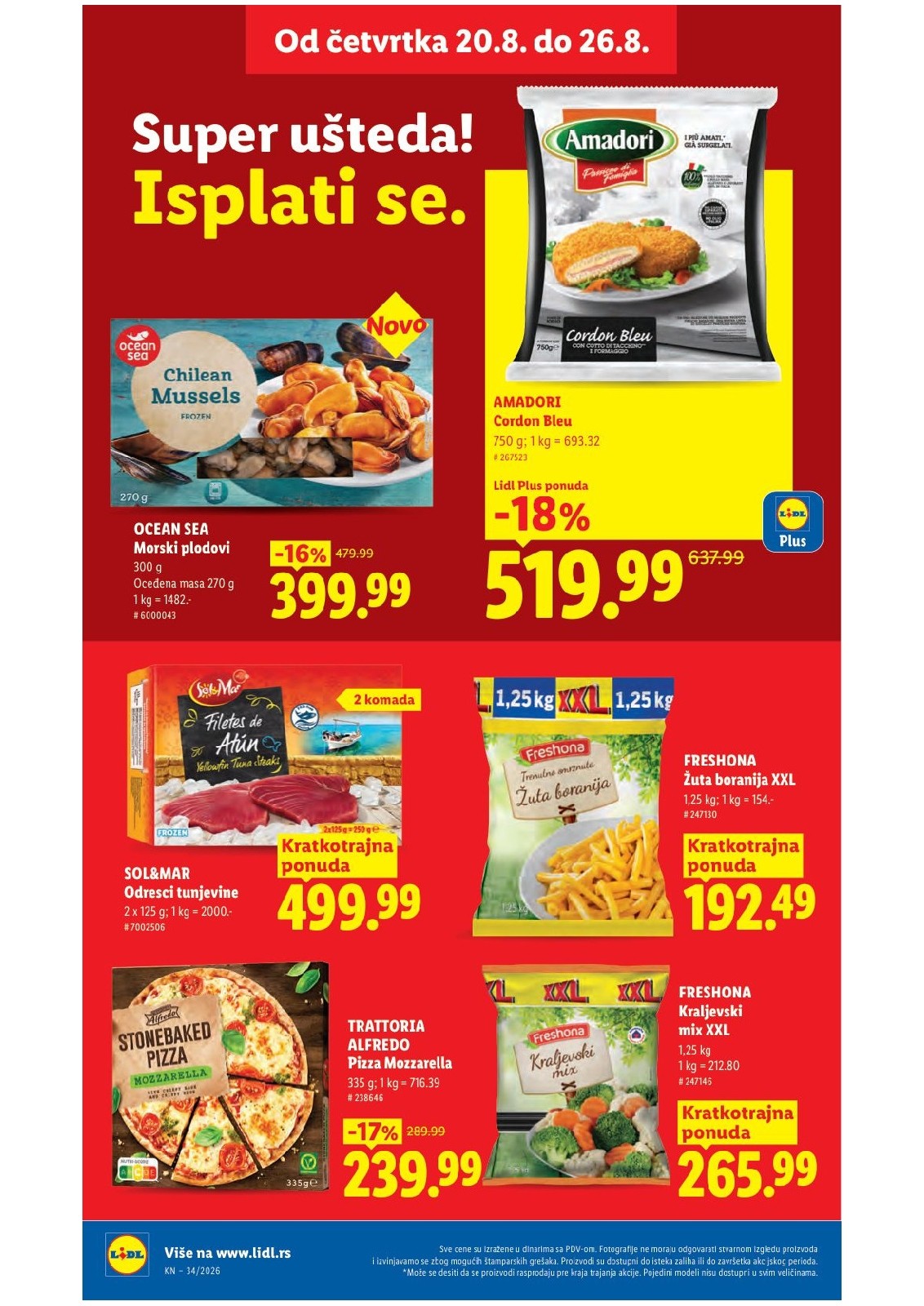 Lidl katalog akcija strana 26 – važi od 20.8. do 26.8.2026.