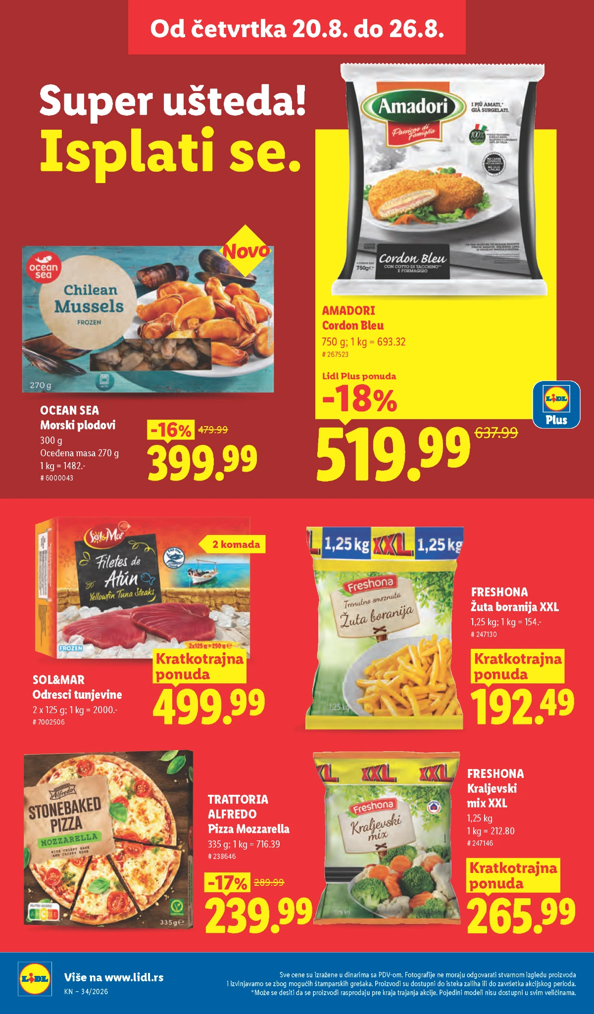 Lidl katalog akcija strana 26 – važi od 20.8. do 26.8.2026.