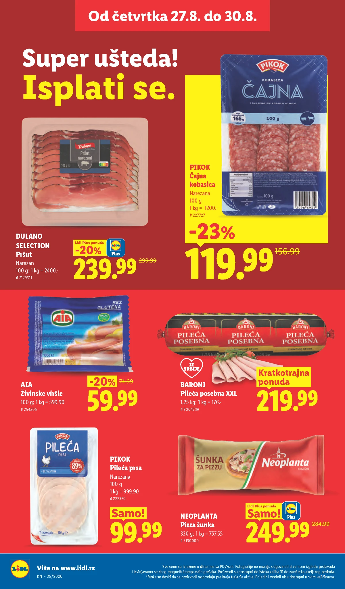 Lidl katalog akcija strana 28 – važi od 31.8. do 2.9.2026.