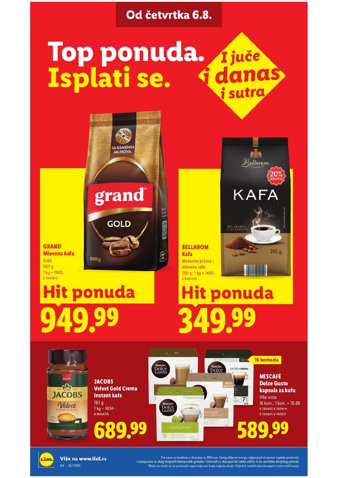 Lidl katalog akcija strana 28 – važi od 6.8. do 12.8.2026.