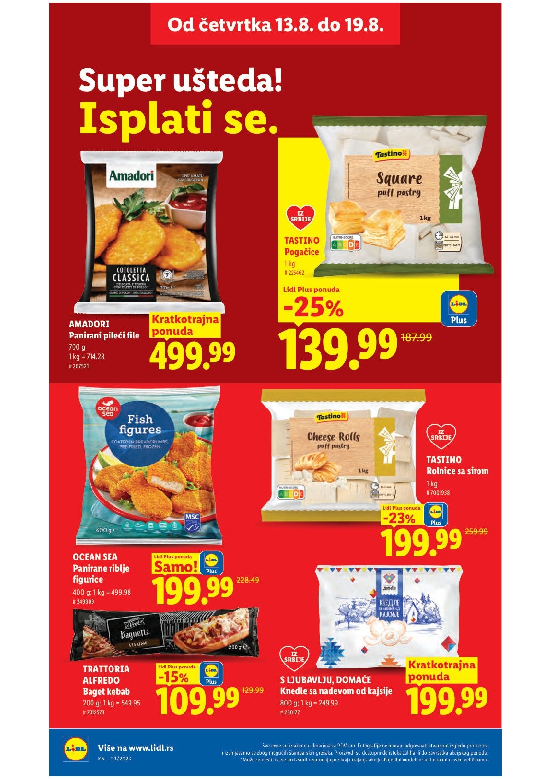 Lidl katalog akcija strana 28 – važi od 13.8. do 16.8.2026.