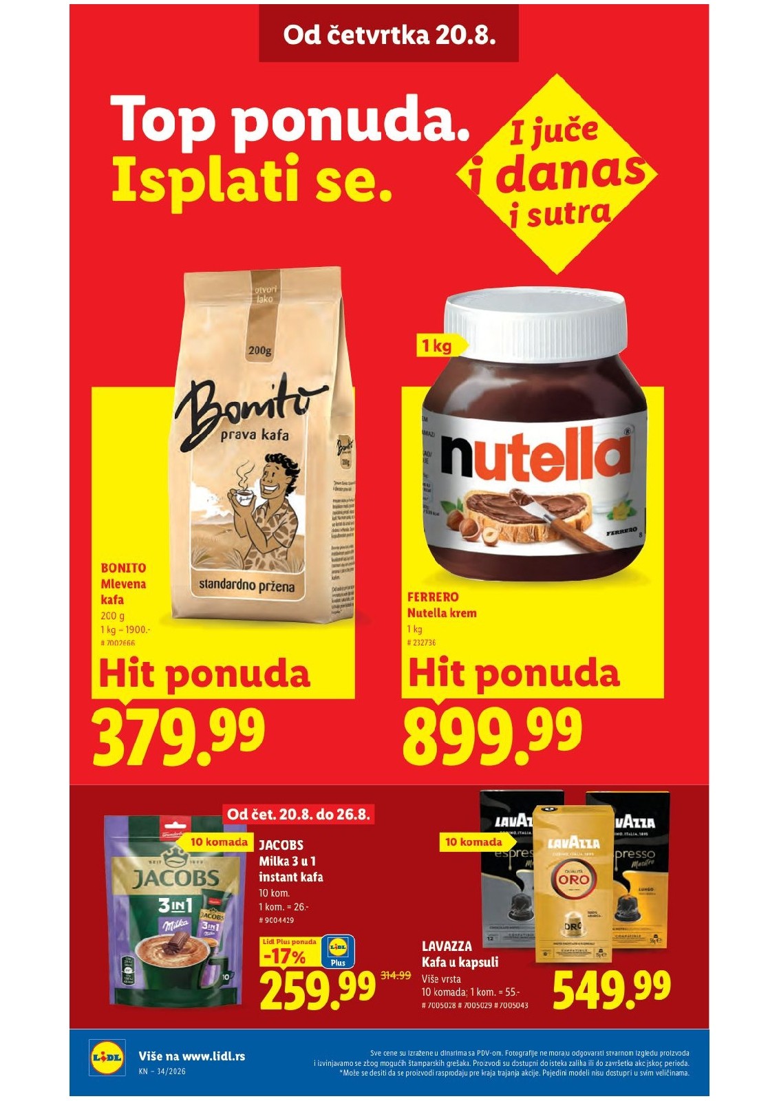 Lidl katalog akcija strana 28 – važi od 20.8. do 26.8.2026.