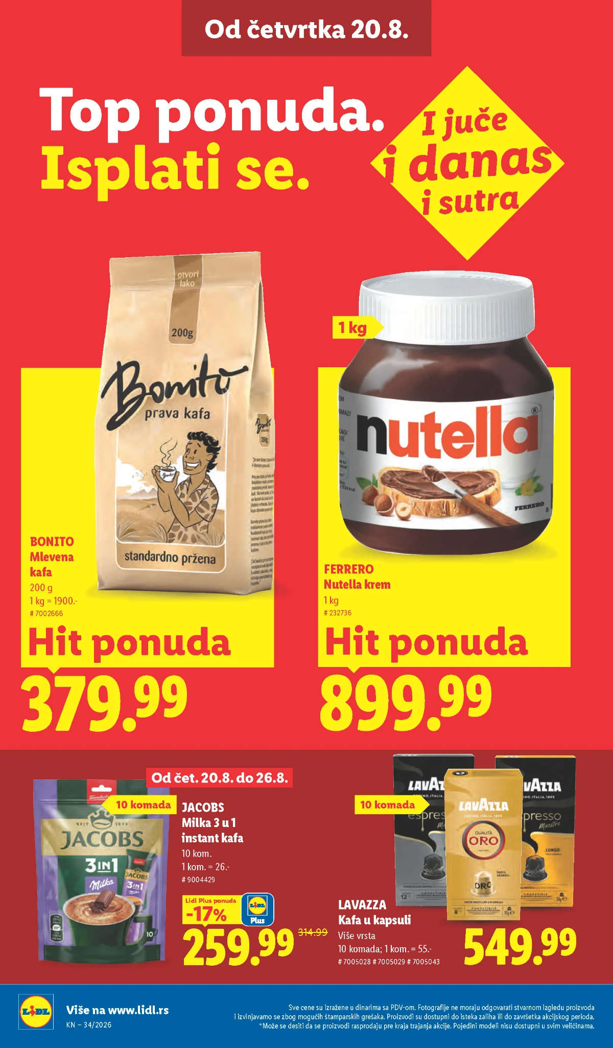 Lidl katalog akcija strana 28 – važi od 20.8. do 26.8.2026.