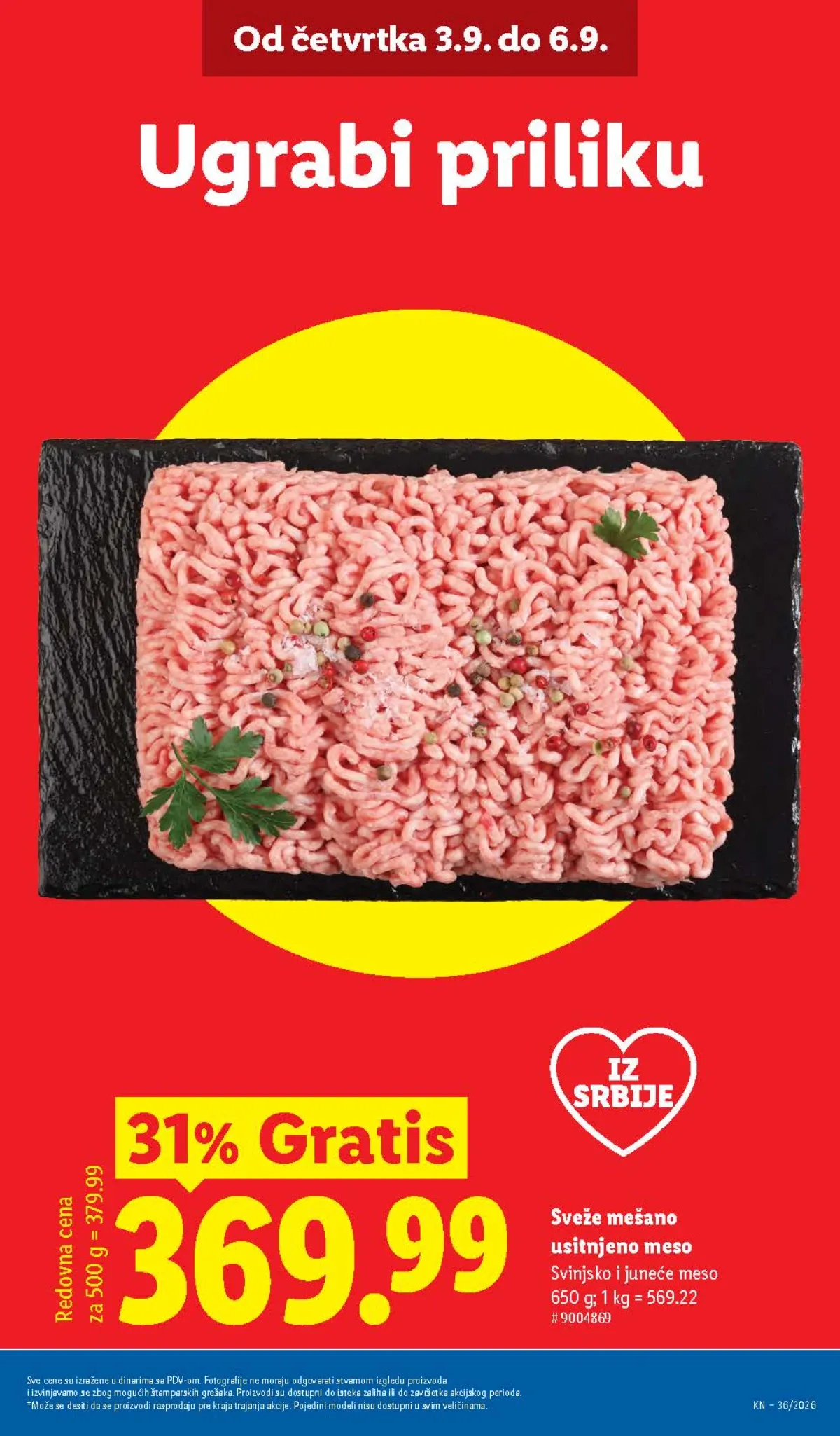 Lidl katalog akcija strana 3 – važi od 3.9. do 9.9.2026.